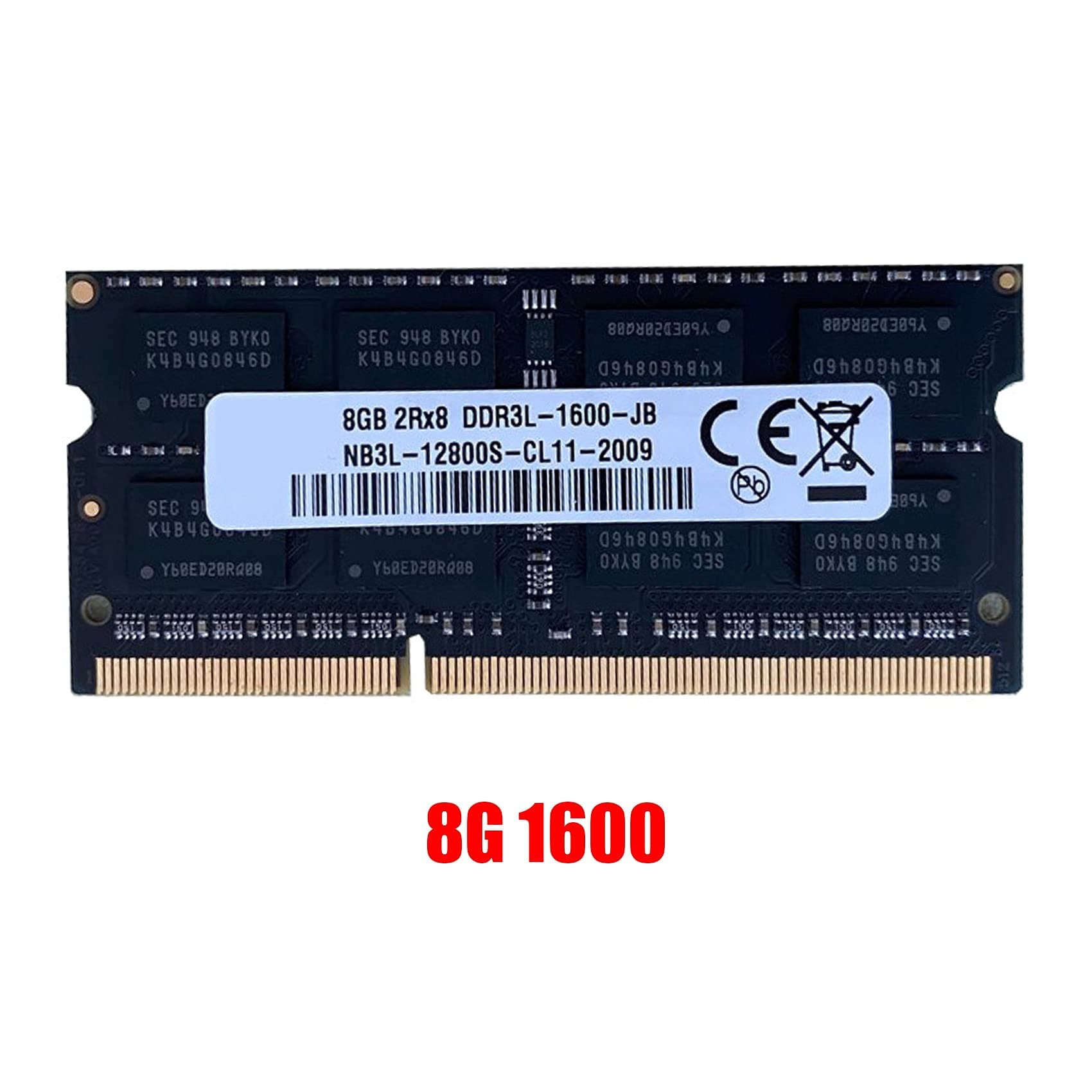 Pasuihcay DDR3 8GB Laptop Ram Memory 1600Mhz PC3-12800 1.35V 204 Pins SODIMM Support Dual Channel for AMD Laptop Memory 4