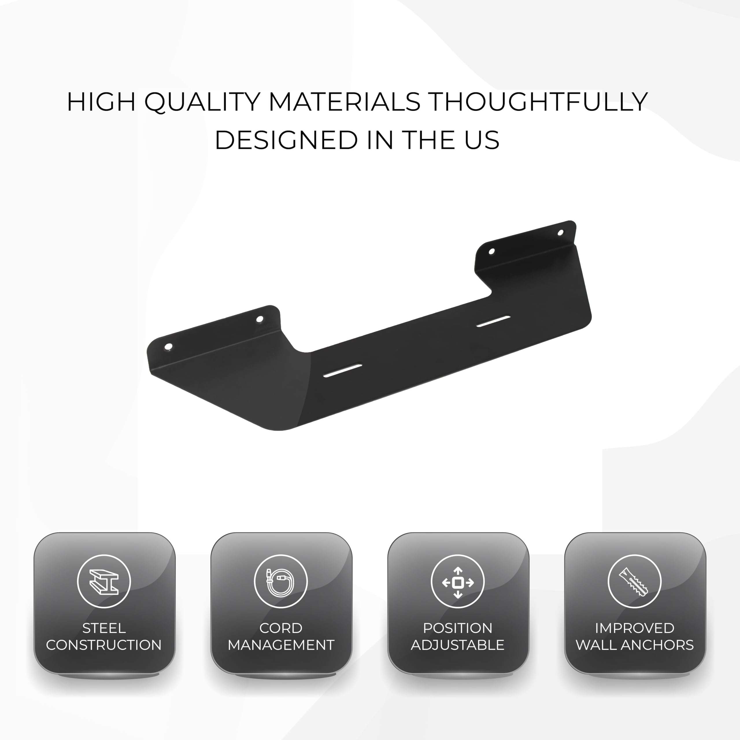 HumanCentric Soundbar Wall Mount for Sonos Beam Speaker - Black 3