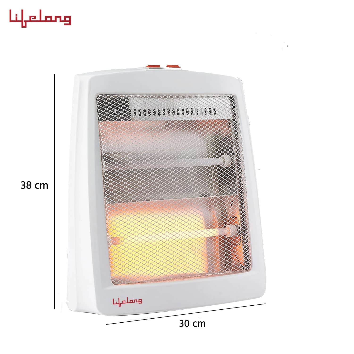 Lifelong LLQH923 Infinia 800 W (ISI Certified) Quartz Room Heater with 2 Power Settings (400W-800W)| 2 Rod Room Heater| Room Heater with Overheating Protection (1 Year Warranty, White) 5