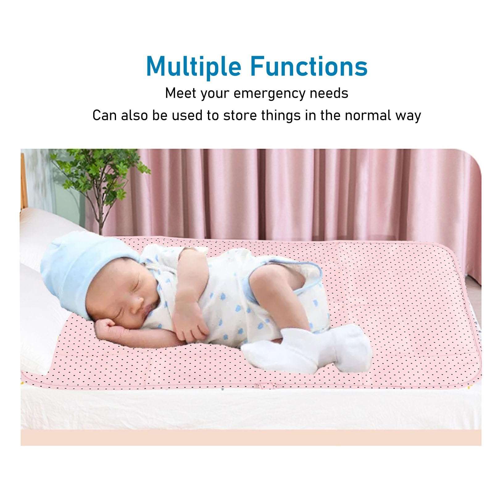 Portable Changing Pad, Compact Baby Changing Mat for Baby Girl Boy Foldable Changing Pad Diaper Changing Mat Lightweight Travel Changing Station Gifts for Baby Shower 6