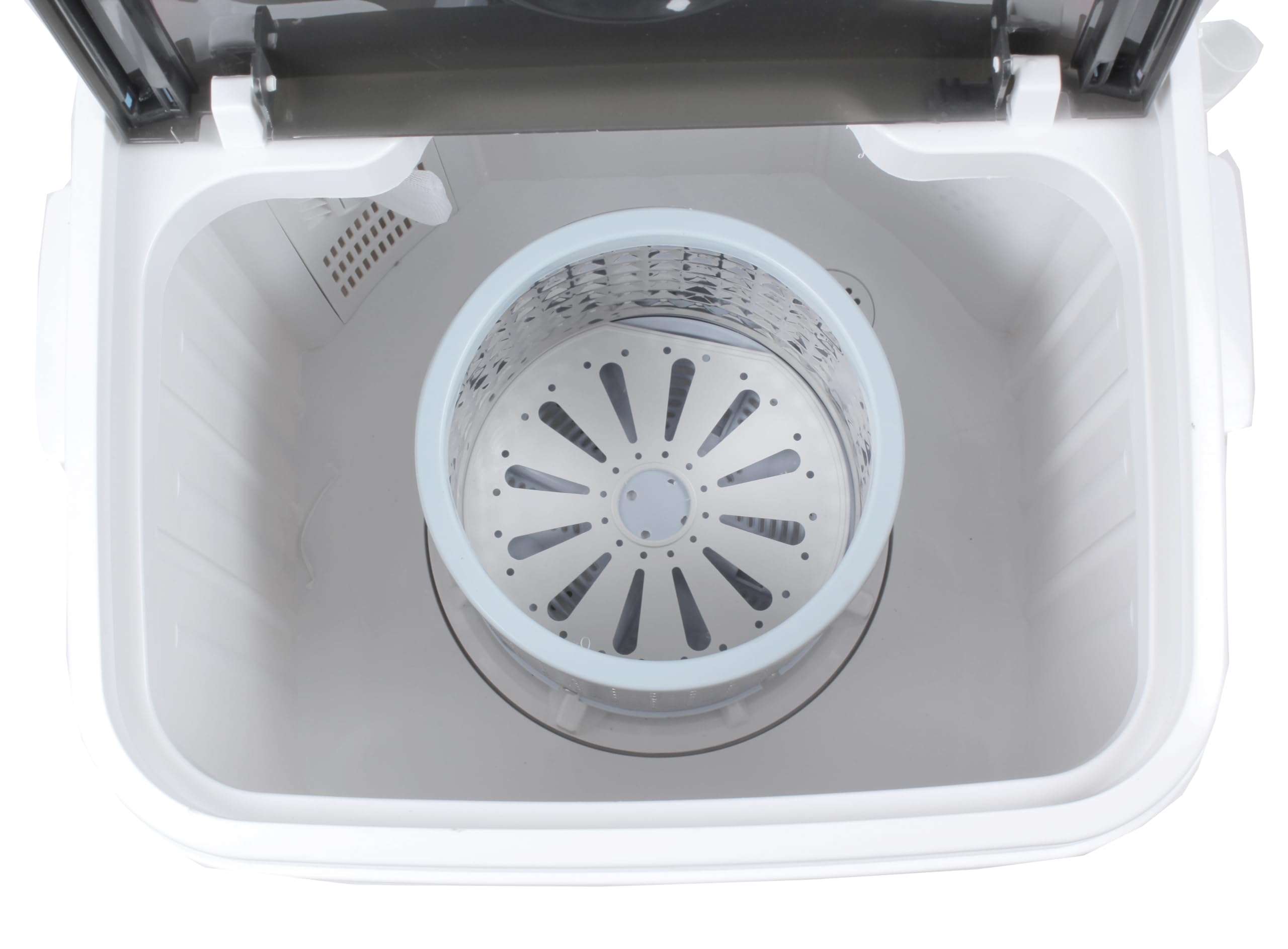 DMR Model DMR 46-1218 (W2Yr) Top Load Single Tub 4.6Kg Portable Mini Washing Machine with 2kg Steel Dryer Basket (Red) - With 2 years Free Spare Supply Warranty 5