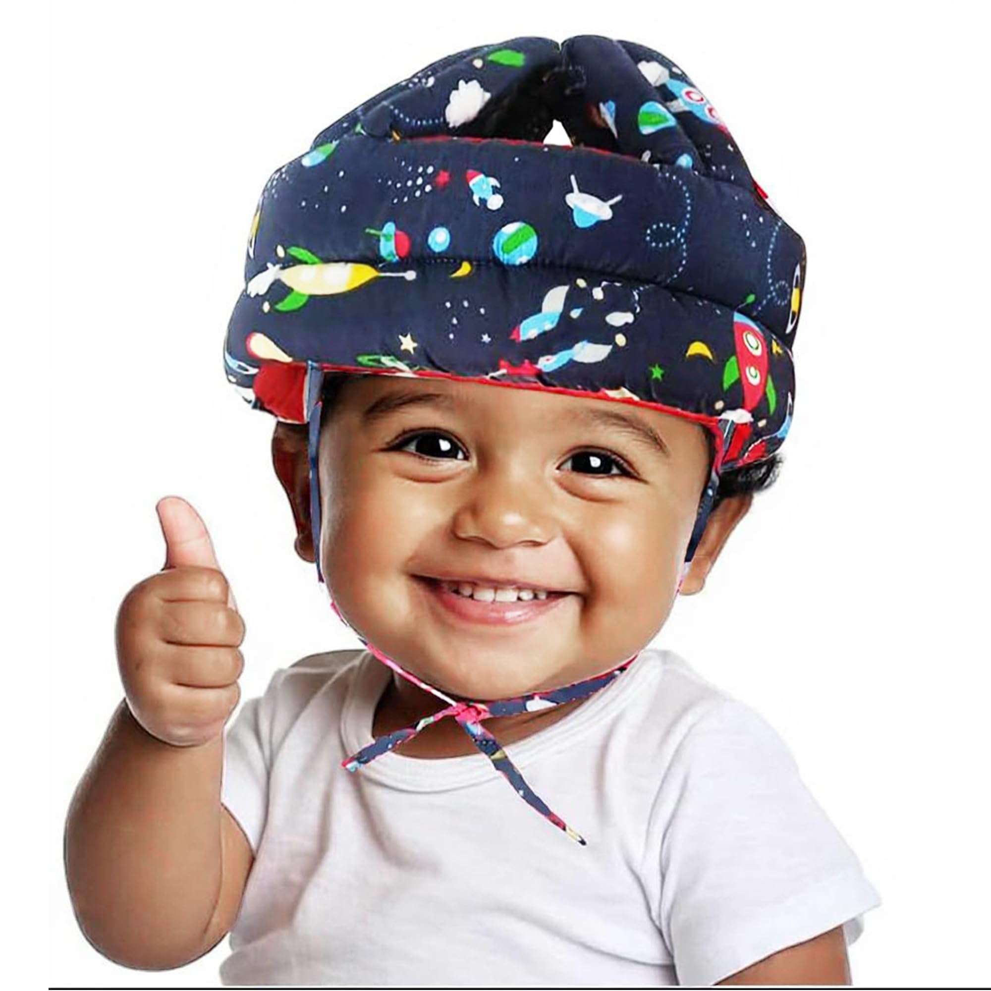 VIVATRA Adjustable Baby Head Protector Cap for Toddlers, Soft Padded Safety Helmet for Walking & Crawling, Lightweight, Shock-Absorbing Headgear for Infants, Anti-Fall Protection Hat 1