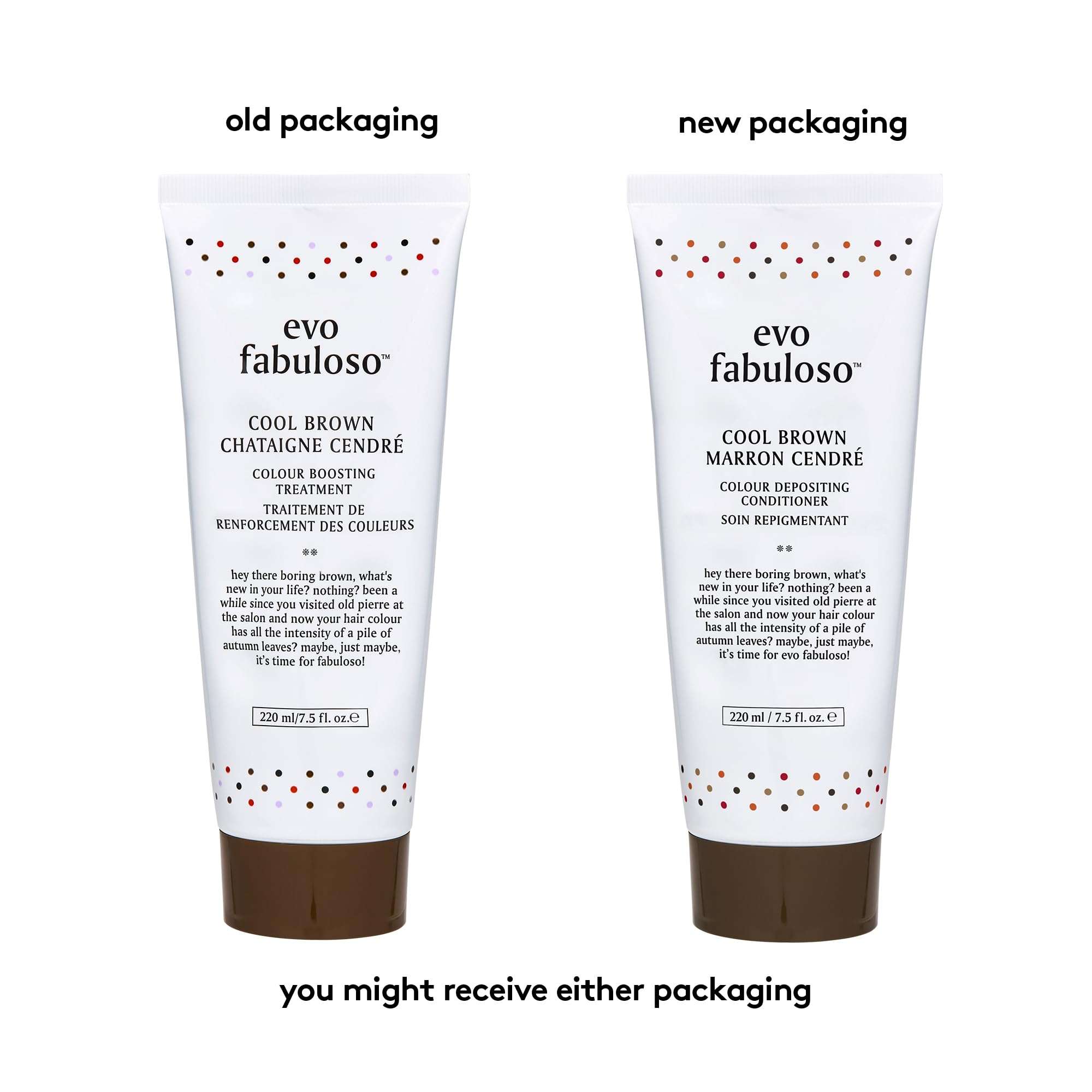 EVO Fabuloso Cool Brown Color Depositing Treatment - Color-Treated Hair Conditioner - Helps Maintain Color Depth, Tone & Shine - 220ml / 7.5fl.oz 4