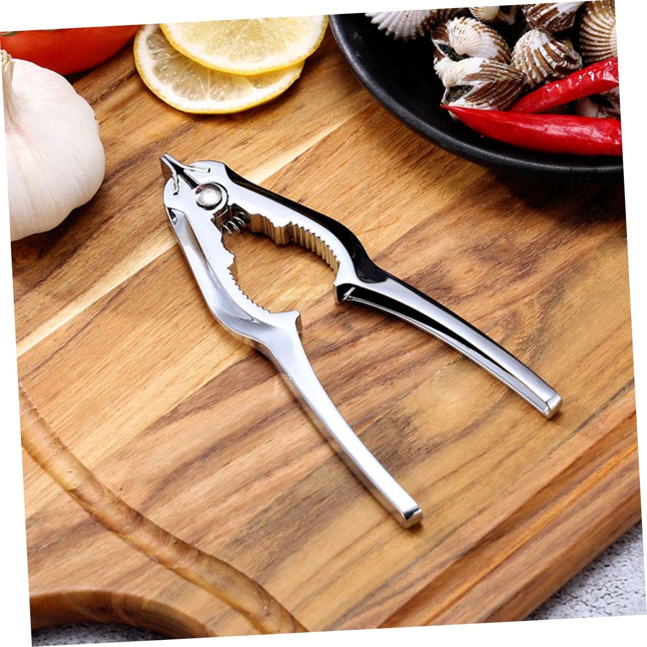 Zerodeko High Hardness Zinc Alloy Clam Opener Seafood Cracker Kitchen Gadget Oyster Shellfish Remover 3