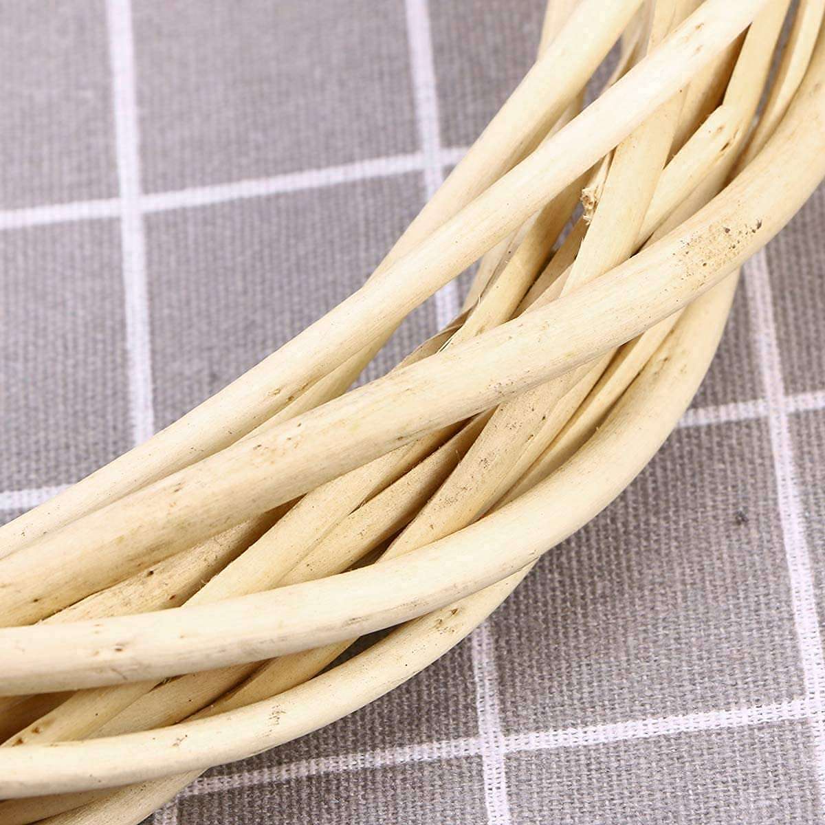 3A Featuretail Natural Willow Ring for Craft Work, Wreath Making, Christmas Decor, Wall/Door Decoration DIY Craft (Pack of 2, 6 Inch Cane Rings) 6