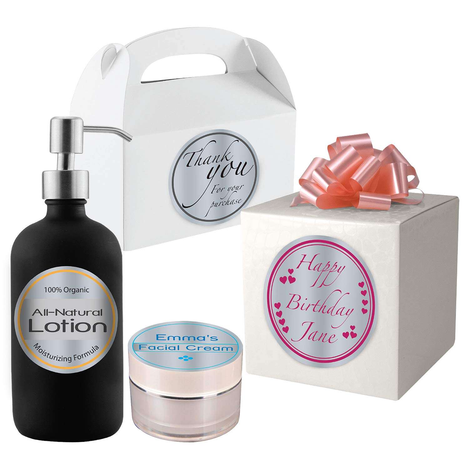 Milcoast Silver Foil Glossy Waterproof Tear Resistant Blank Adhesive 2.5" Round Circle Shaped Labels - for Inkjet/Laser Printers - 240 Labels (20 Sheets) 3