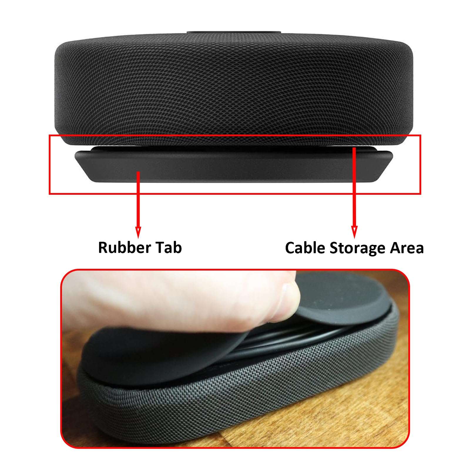 Modern USB-C Speaker for Microsoft USB-C Speaker(8KZ-00001),2-Way Compact Stereo Speaker for Business Team Meeting, Call Controls, Noise Reducing Microphone,Wired USB-C for Windows 10/11(Black) 6