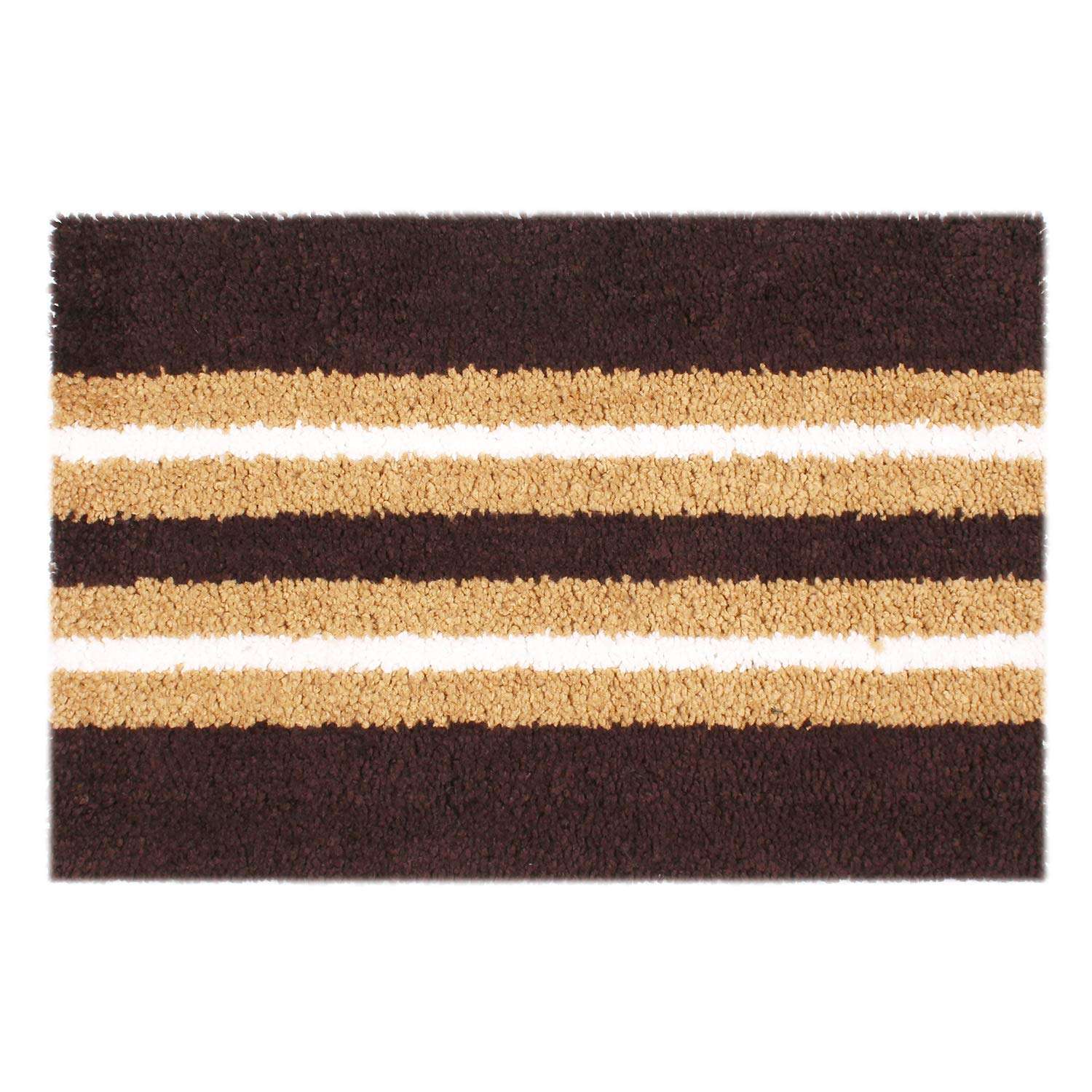 Flooring India Co. Kitchen Mat Super Soft, Anti Slip Stripe Mats (Blue+Chocolate, 38x58 cm + 58x140 cm) Pack of 2 2