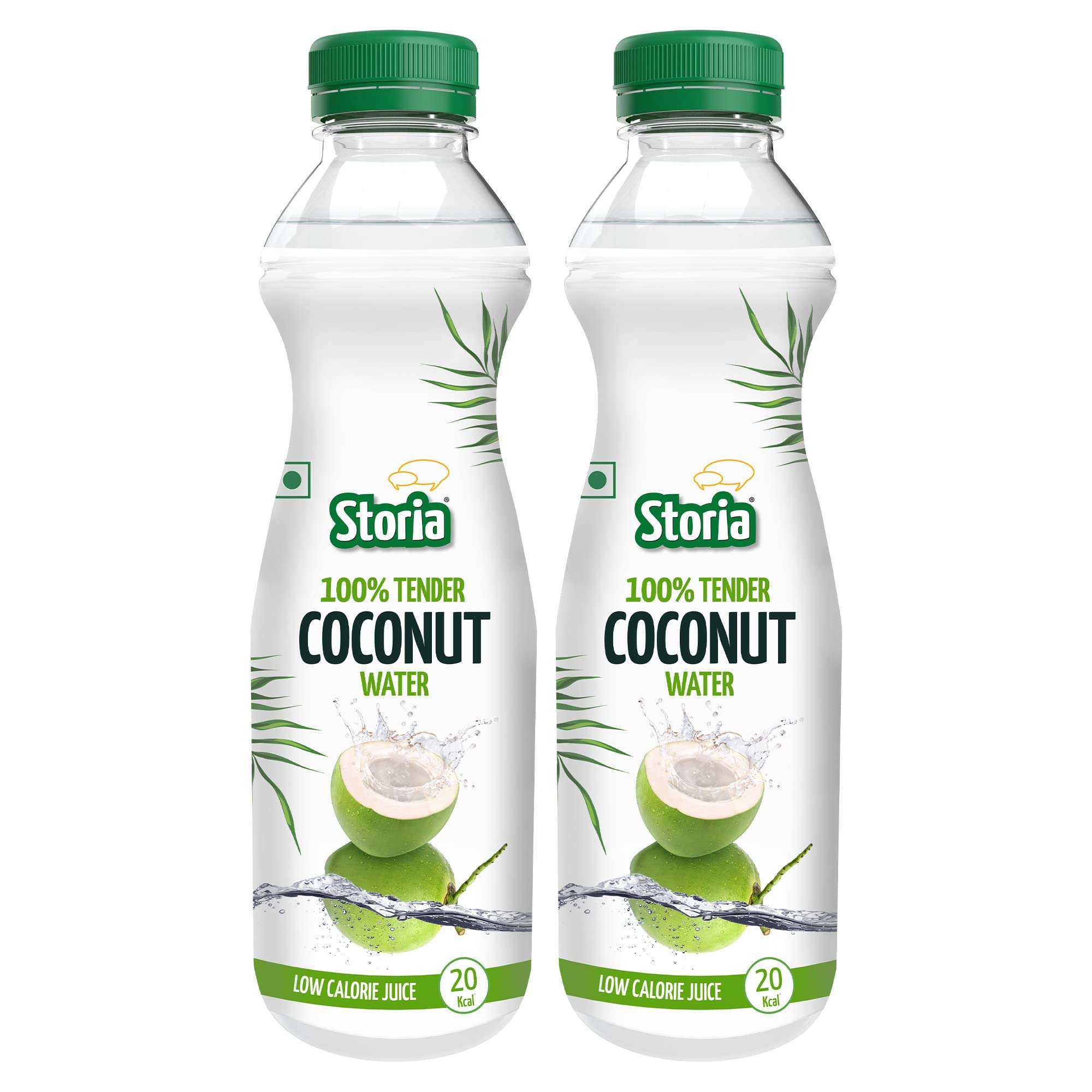 Storia 100% Tender Coconut Water- No Added Sugar - 1000 ml PET Bottle (Pack of 2)