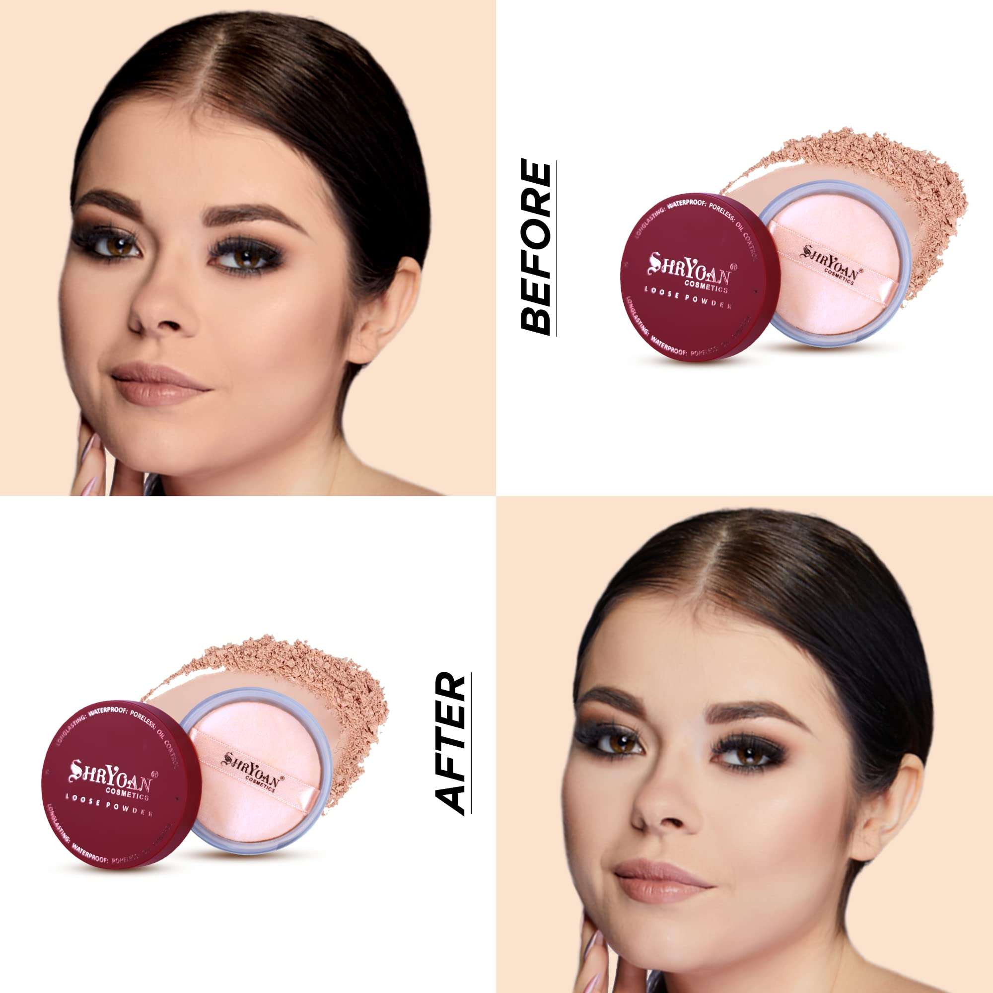 Shryoan Loose Highlighting Complexion Powder| Light Weight With Silky Feel & Easy to Use Suits All Skin Types (10g) (Shade-02) 6