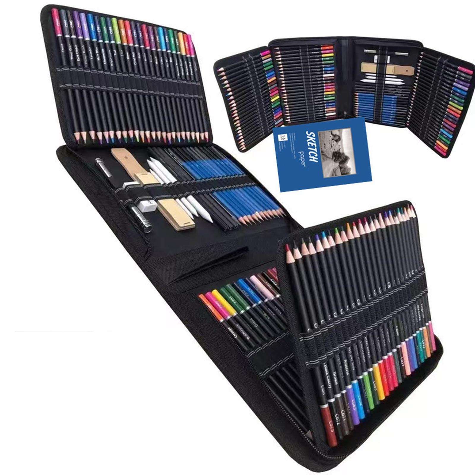 MYADDICTION 145Pcs Premium Oil Colored Pencils Set Drawing Painting Sketching Pencil Crafts | Art Supplies | Drawing & Lettering Supplies | Art Pencils & Charcoal 3