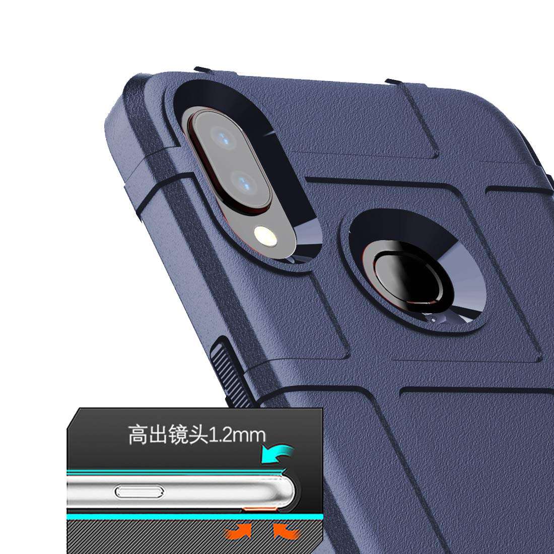 Sucnakp for Galaxy A10S Case Galaxy M01S Case Samsung M01S Case Samsung A10S Case Heavy Duty Shock Absorption Phone Cases Impact Resistant Protective Cover for Samsung Galaxy A10S Case（New Blue） 3