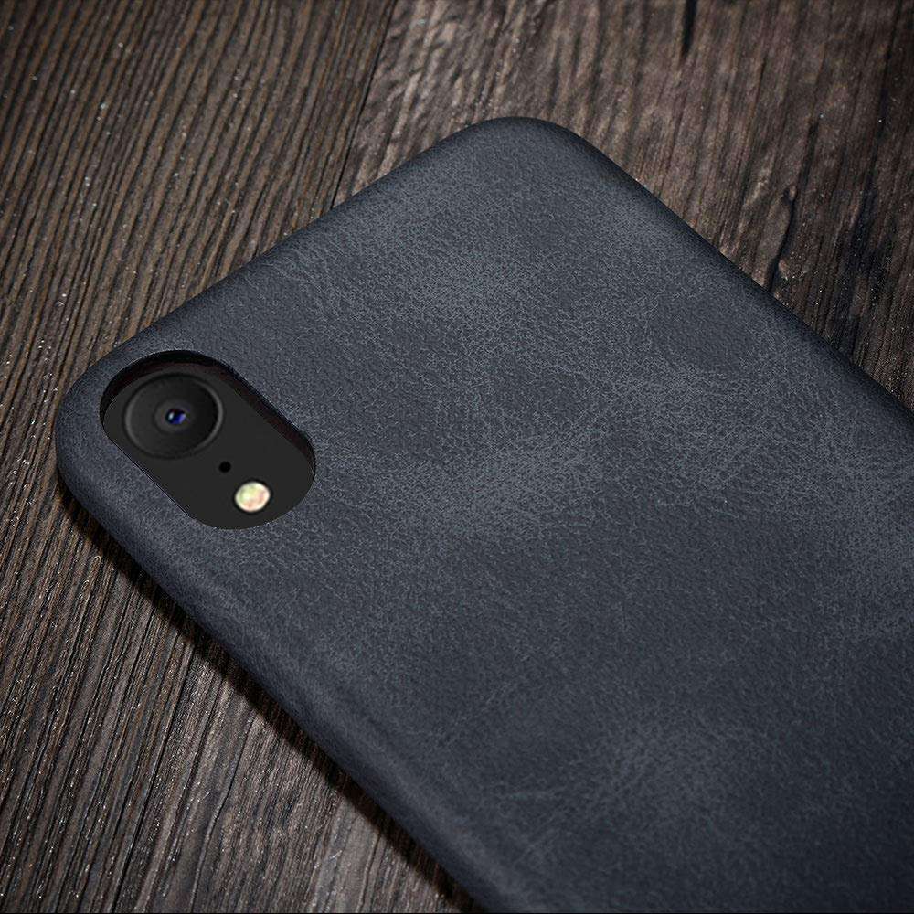 X-level iPhone XR Case, [Vintage Series] Premium PU Leather Slim Fit Ultra Light Soft Touch Protective Anti-Slip Mobile Cell Phone Case Back Cover for Apple iPhone XR(2018) 5