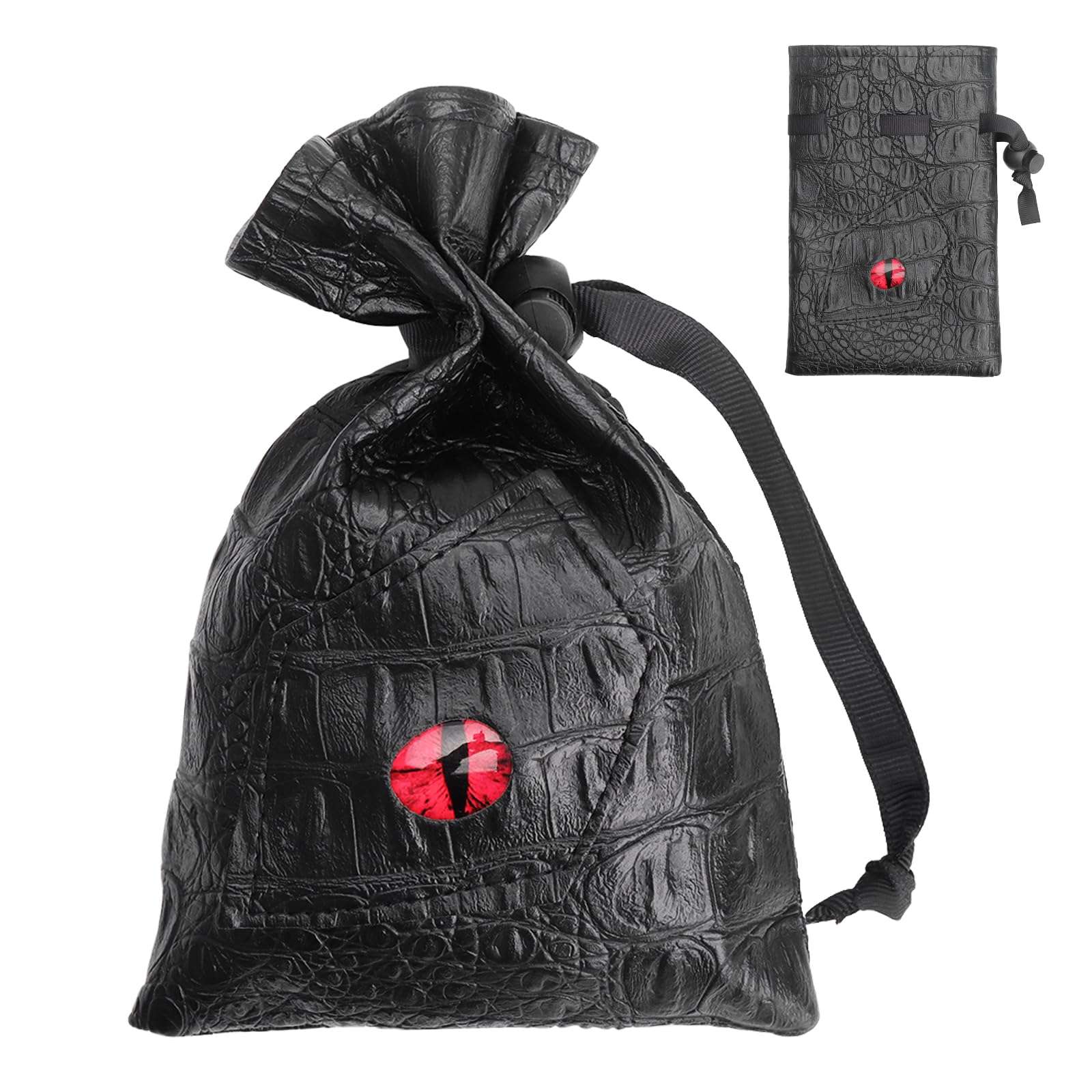 CZYY Drawstring Bag PU Leather Dice Pouch Perfect for RPG, D&D, Game 1