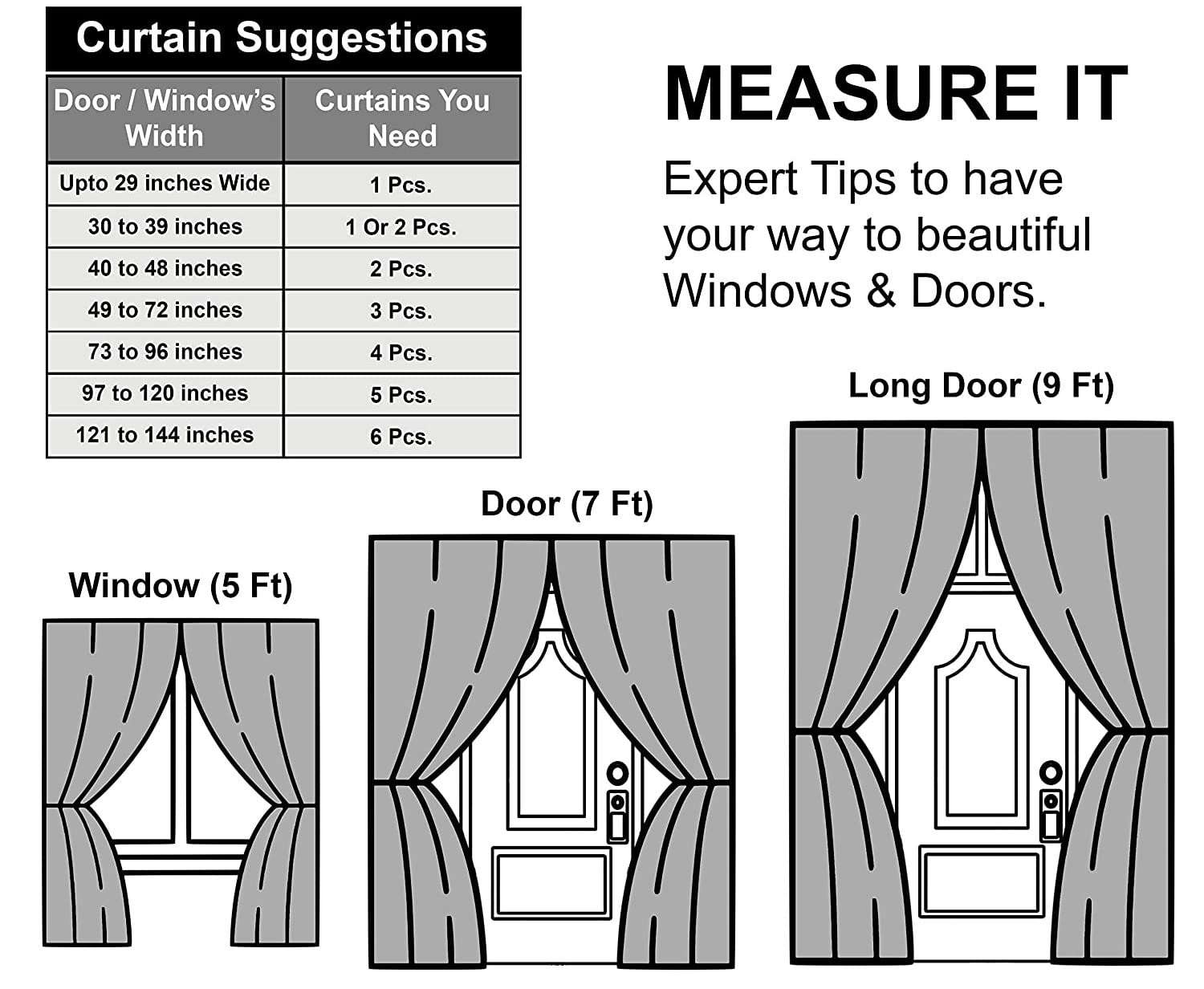 ZYFOX HOME Suede Velvet Texture Eyelet Simple Long Door Curtain- Pack of 1 (Pack of 1-9 feet, Grey) 5