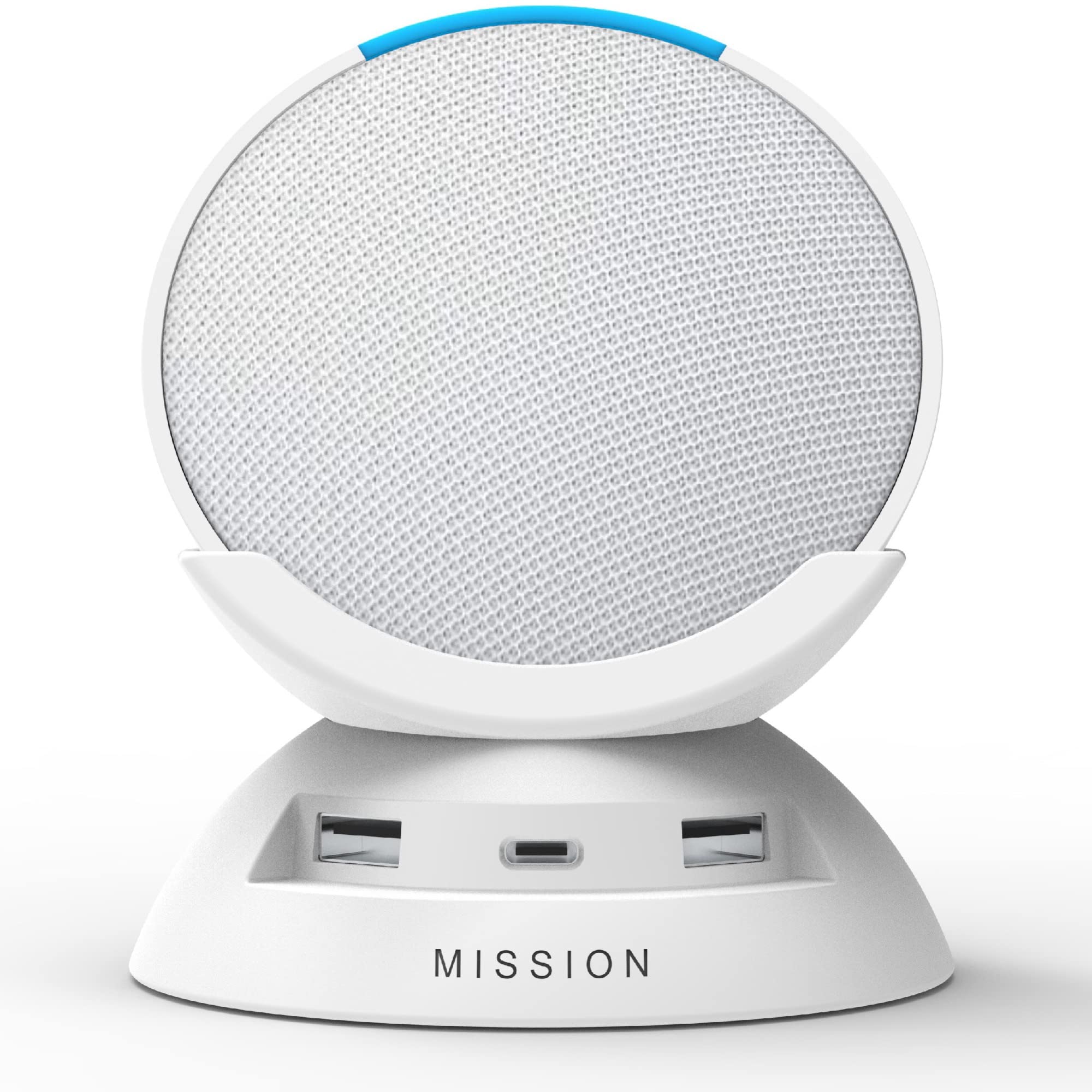 Made for Amazon Stand with USB-C and USB-A charging ports for Echo Pop (2023 Release) 3