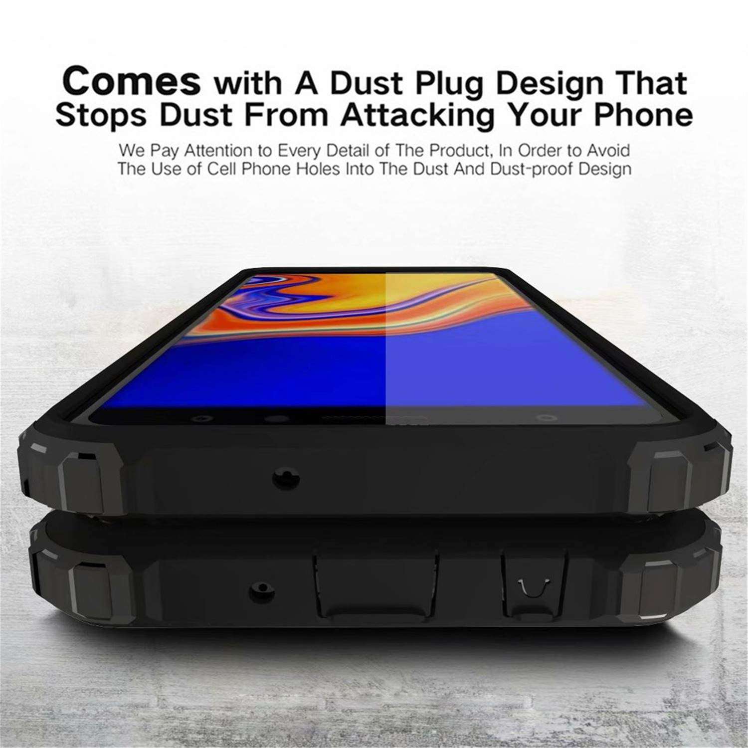 Designed for Motorola Moto G7 Play Case Heavy Duty Hybrid Dual Layer Shockproof Protective Cover (Rose Gold) 3