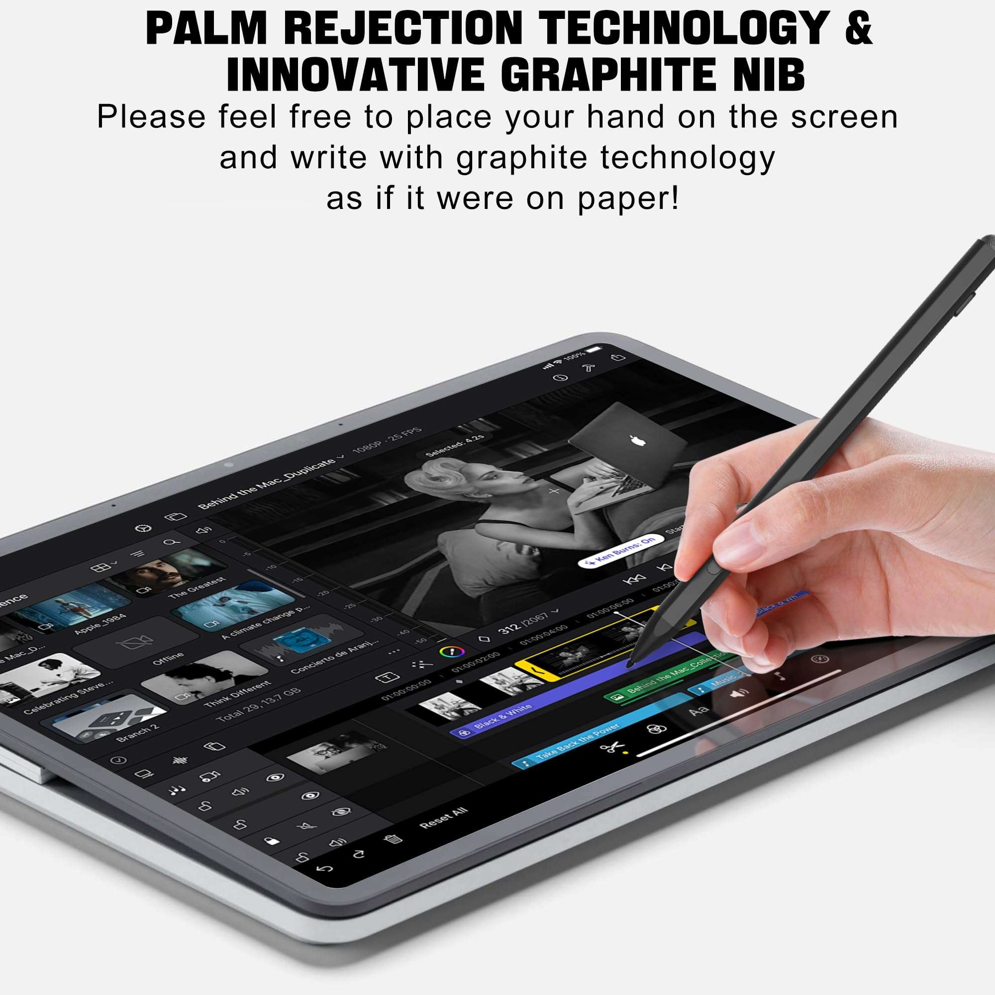 Stylus Pen for Microsoft Surface, 30mins Fast Charging Surface Pro Pen for Surface Pro 9/10/11/8/X/7/7 plus/6/5/4/3, Surface Book/Laptop/Go/Studio, Palm Rejection, 4096 Pressure Sensitivity,Magnetic 5