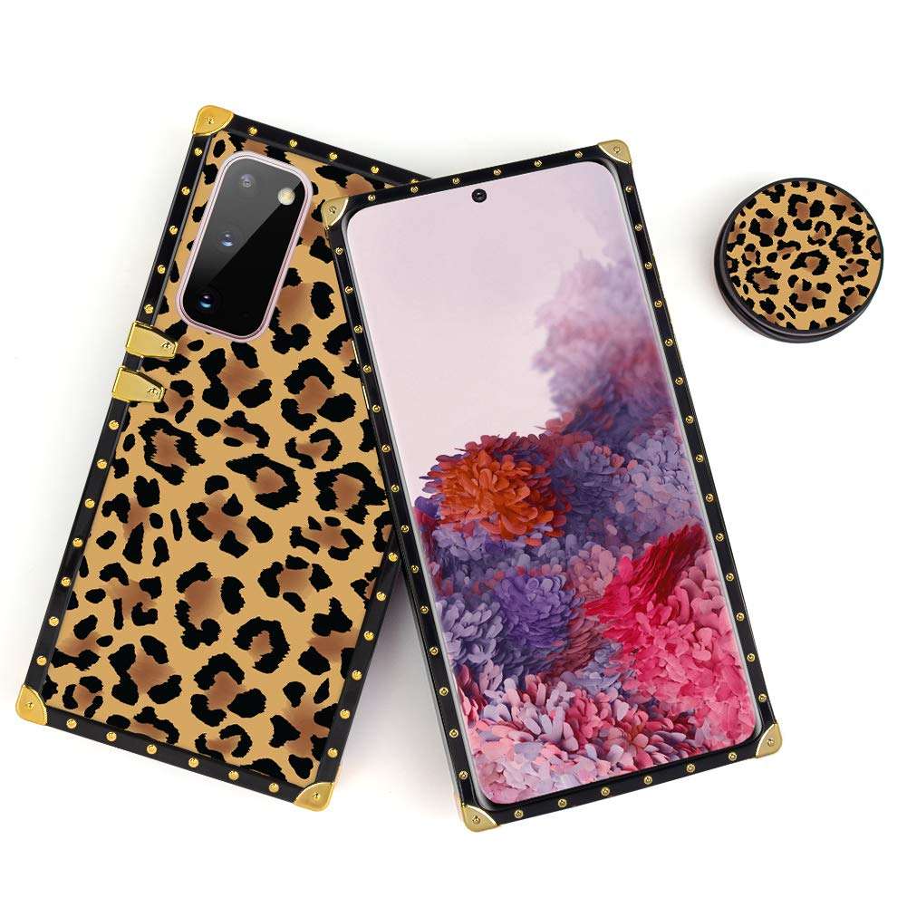 BITOBE Designed for iPhone Square Edges Case with Phone Ring Stand Grip Holder Soft TPU Slim Phone Cover 2