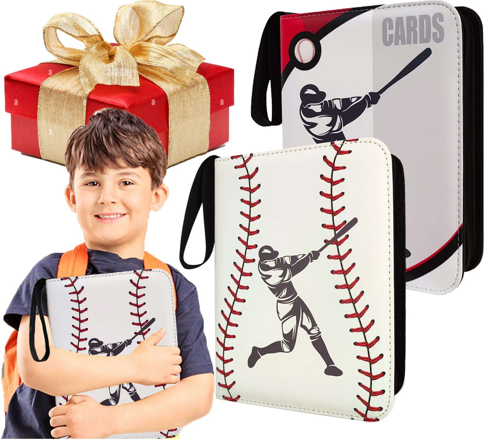2 Pack Baseball Card Binder Gift