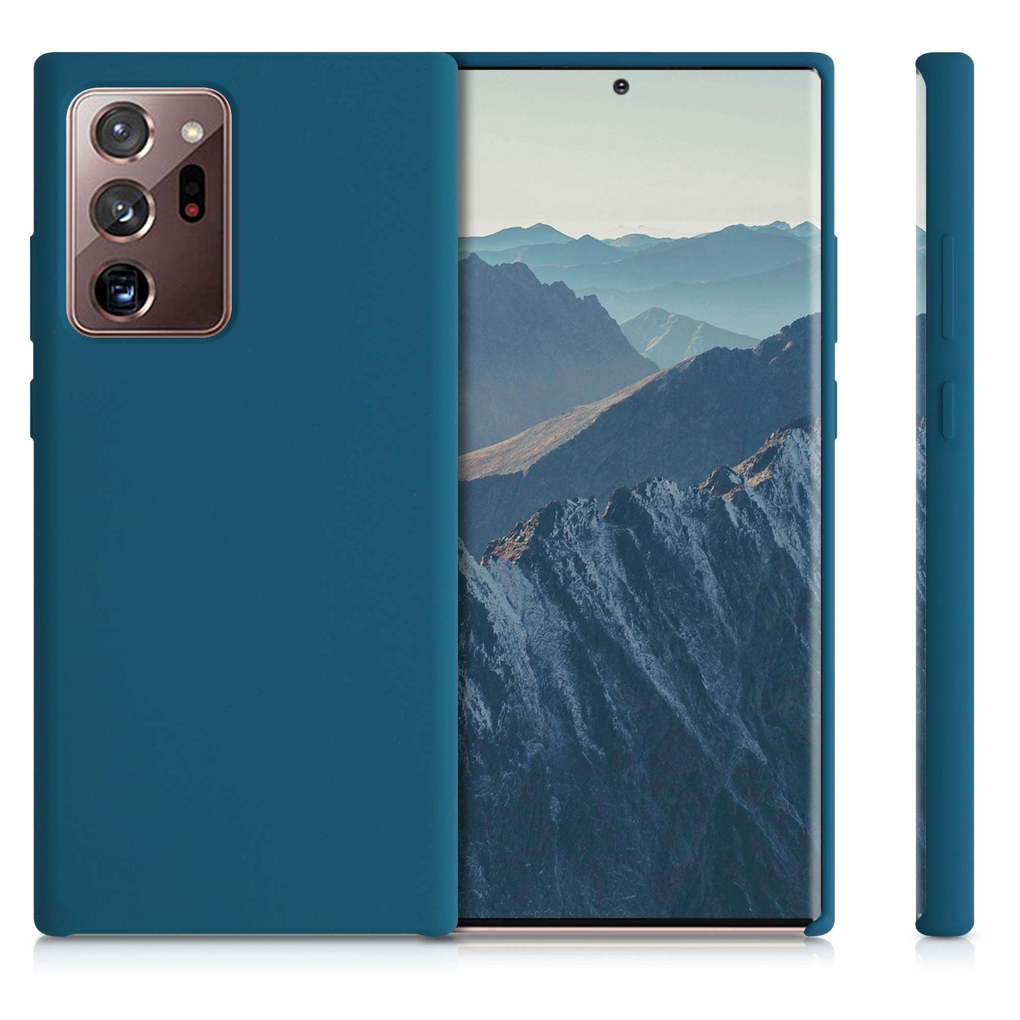 kwmobile TPU Silicone Case Compatible with Samsung Galaxy Note 20 Ultra - Case Slim Phone Cover with Soft Finish - Teal Matte 5