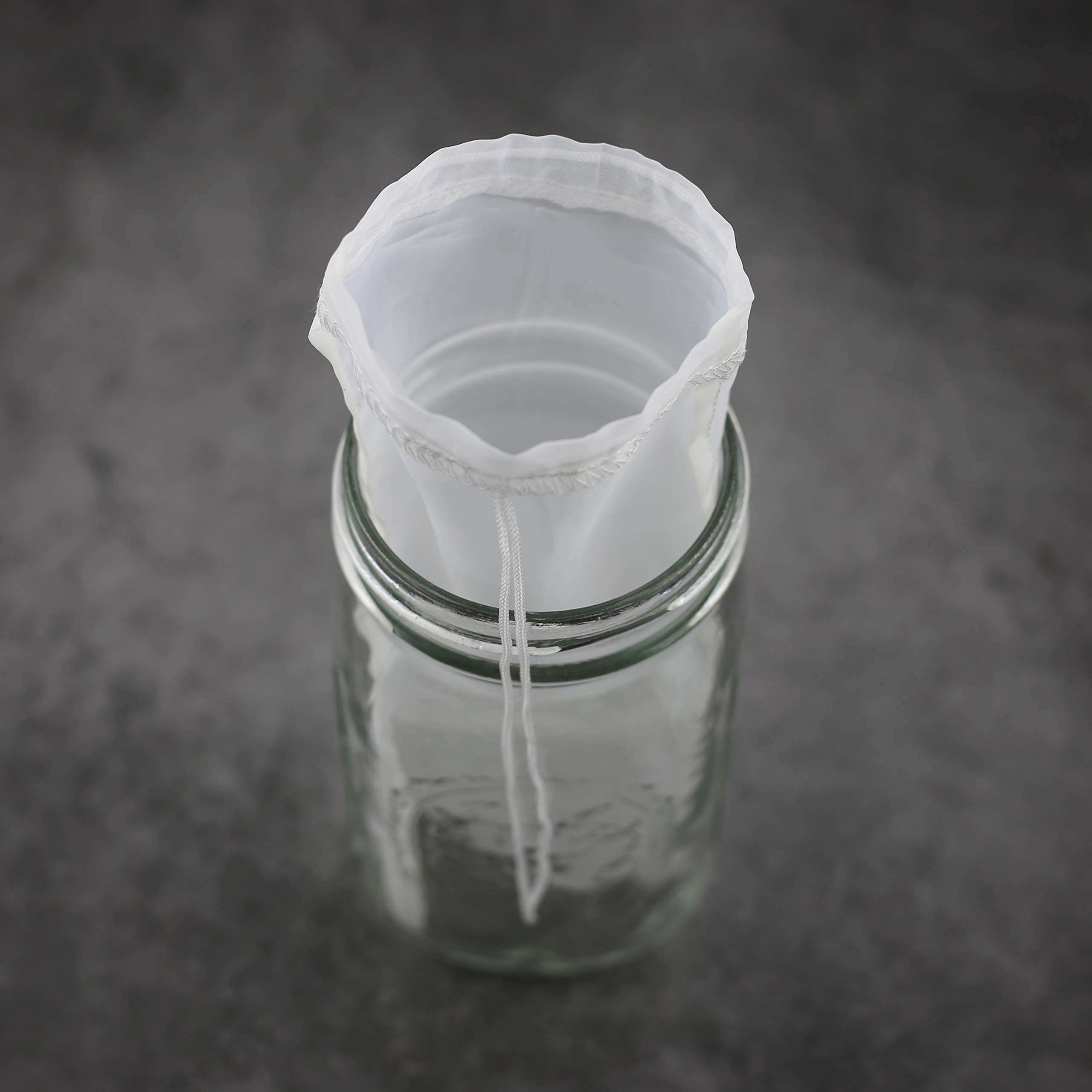 Cold Brew Coffee Bag - 8.6X5 Inches Ultra Fine Mesh-75 Micron Food Grade Nylon, Seamless Bottom Reusable Cold Brew Coffee Filter/Coffee Maker 4