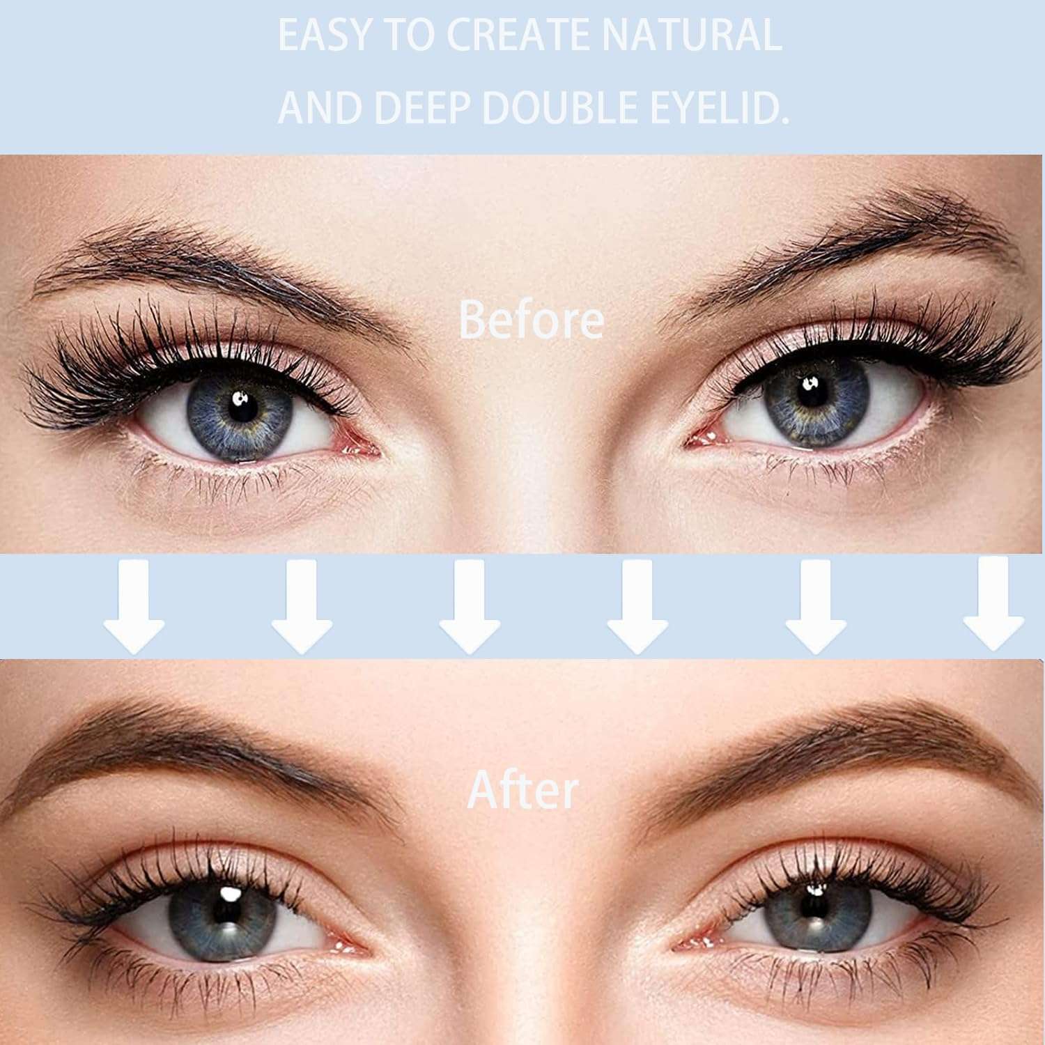 Doirollr 1440Pcs 4Styles Eyelid Tape | Eyelid Lifting Stripes for Hooded Eyes | Invisible Correcting Tape for Droopy Eyes | Multiple Sizes for All Eye Shapes | Self-Adhesive, Easy to Apply 6