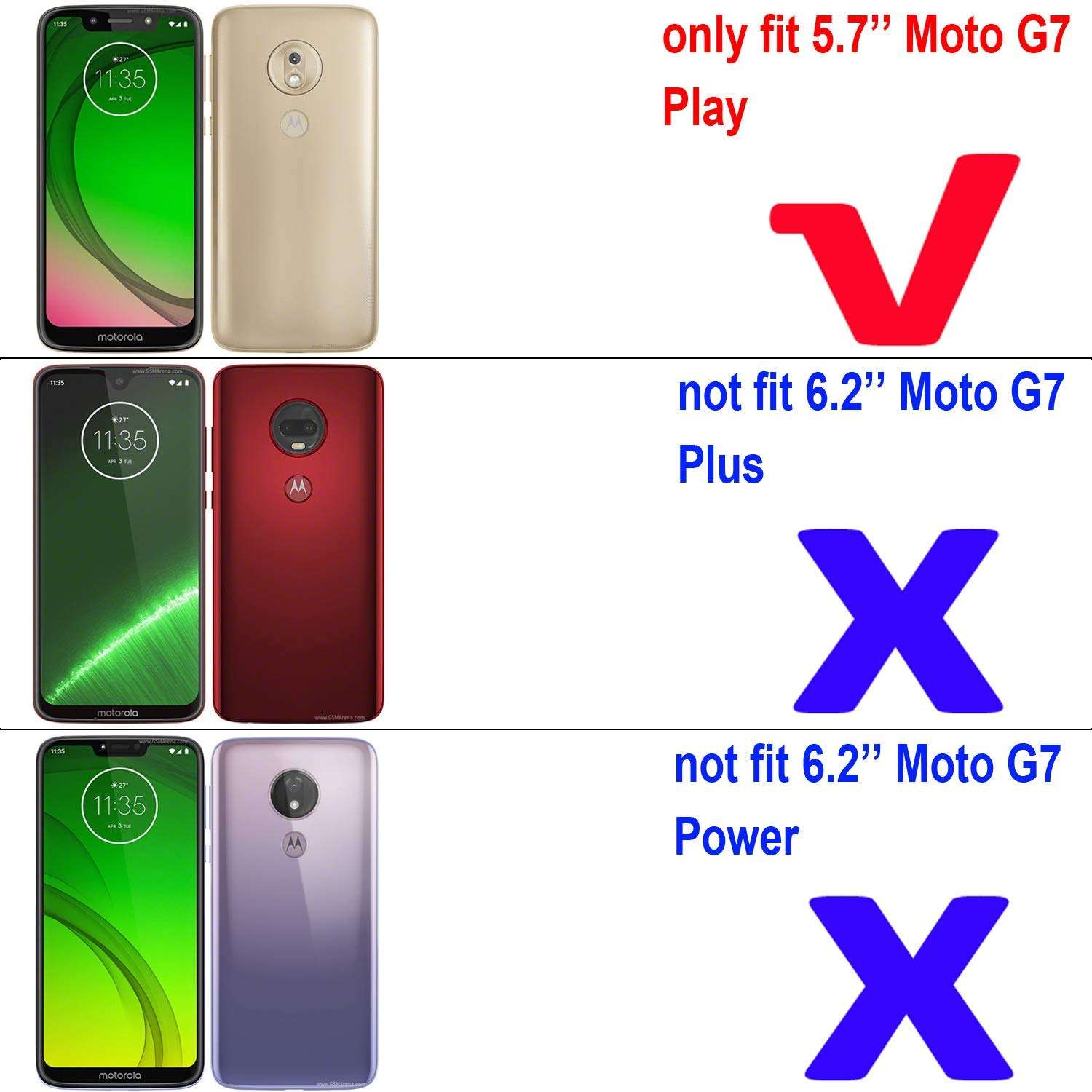 MaiJin Case for Motorola Moto G7 Play (5.7 inch) Soft TPU Rubber Gel Bumper Transparent Back Cover 2