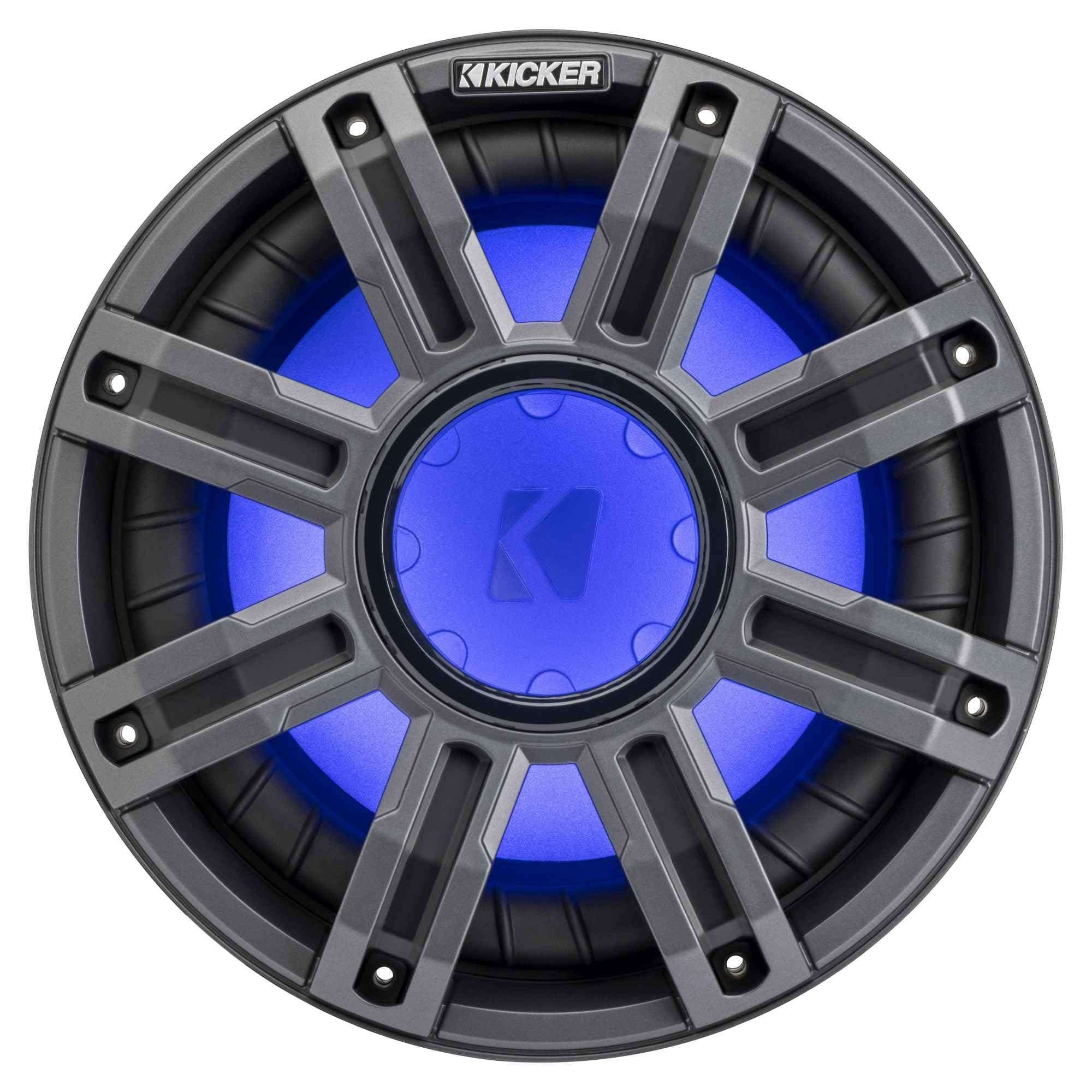 Kicker (2) 51MWF104 - MWF 10-Inch Premium Marine Subwoofer (Free-air) 4-ohm w/LED Remote 3