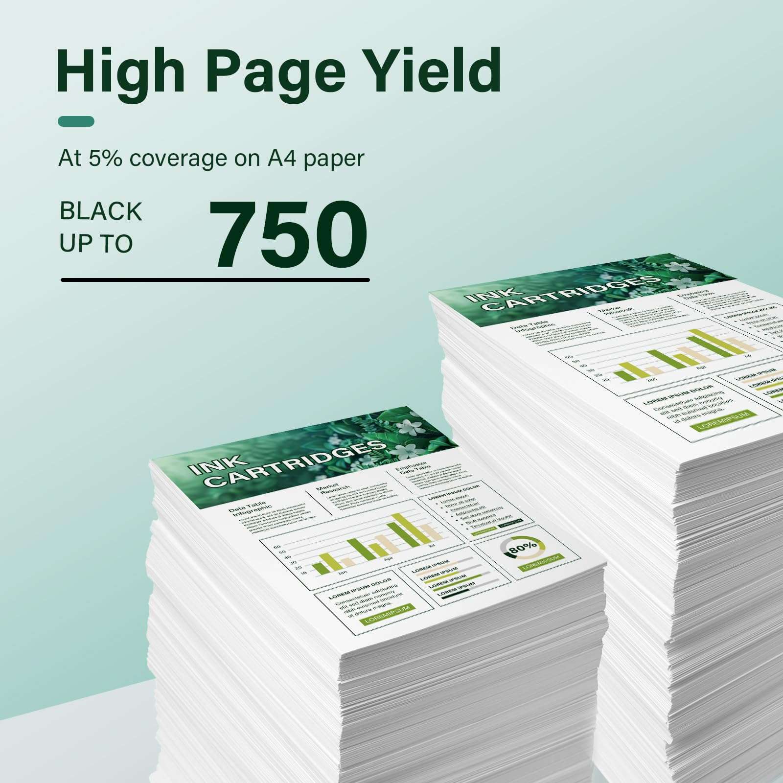 63 63XL Black Ink Cartridge Replacement for HP63XL Ink 63 XL for HP Envy 4520 OfficeJet 3830 4650 5255 5258 5200 4655 4512 DeskJet 1112 3630 2130 2132 3632 Printer 2-Pack 4