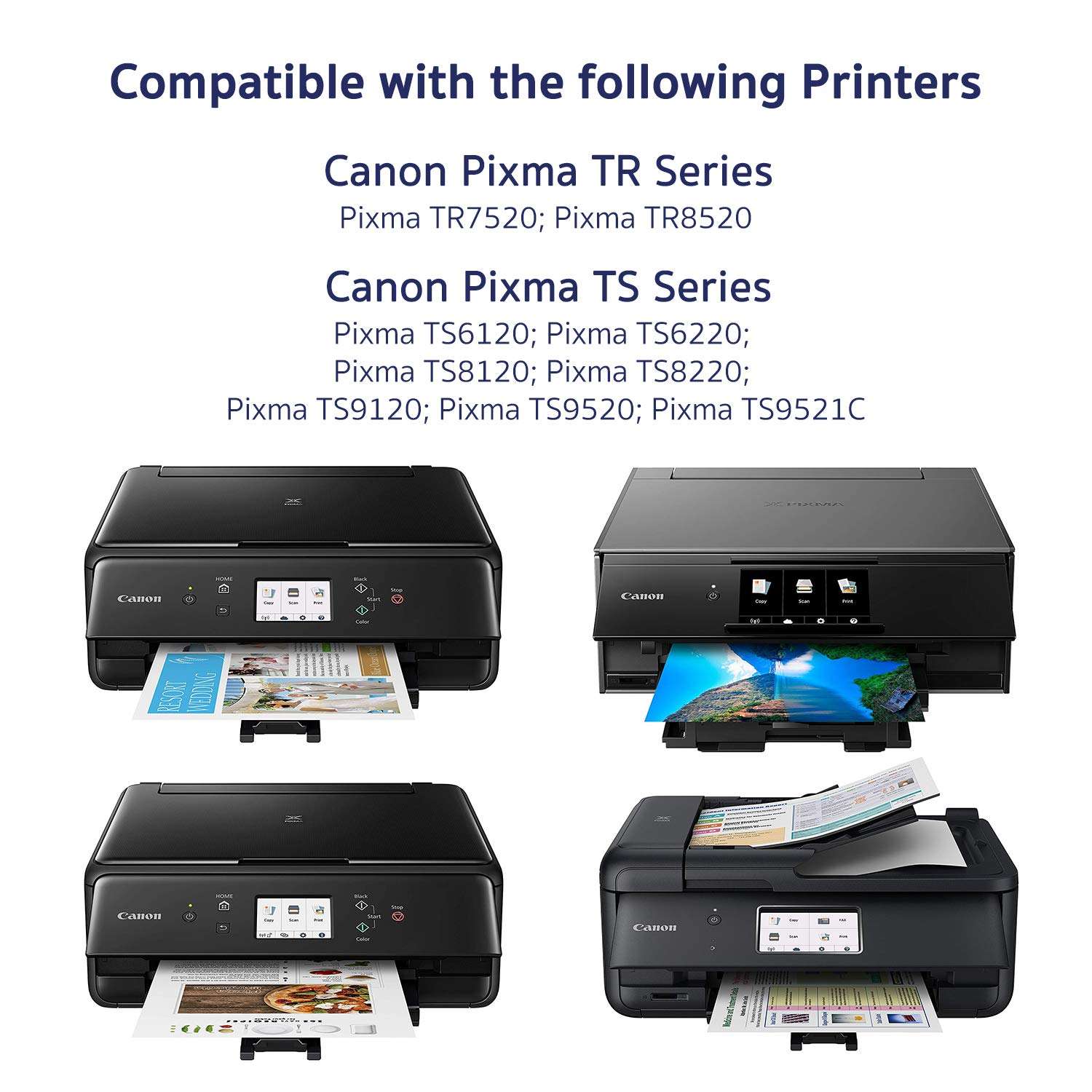 Arthur Imaging Compatible Canon Ink cartridges 280 and 281 Replacement PGI-280XXL CLI-281XXL PGI 280 XXL CLI 281 XXL PIXMA TR7520 TR8520 TS6120 TS6220 TS8220 TS9120 TS9520 TS9521C Printer (10 Pack) 4