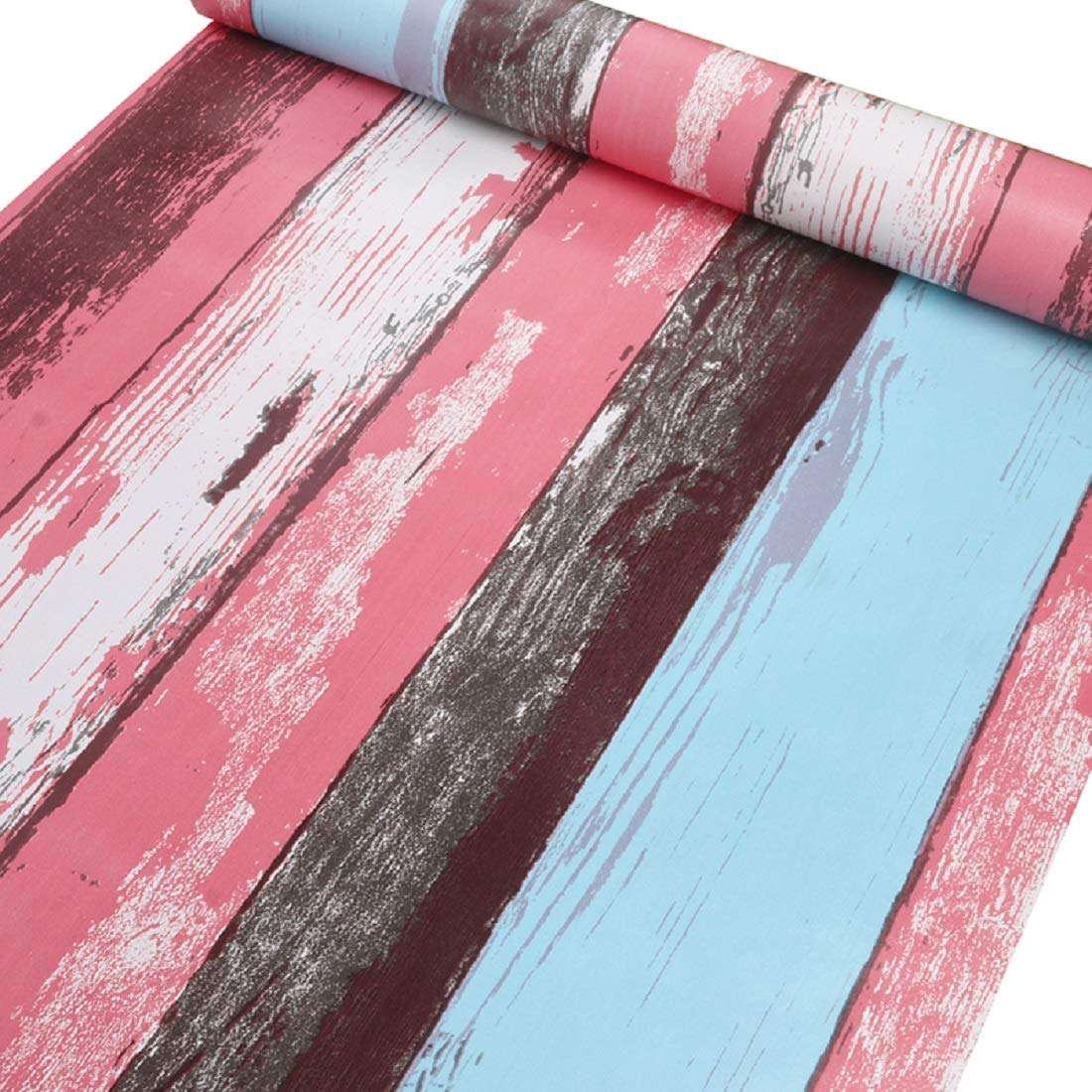 Wood Peel and Stick Wallpaper Vintage Wood Panel Wood Plank Wallpaper Contact Paper for Livingroom Bedroom Kitchen Bathroom (1000 cm * 45 cm ) 3