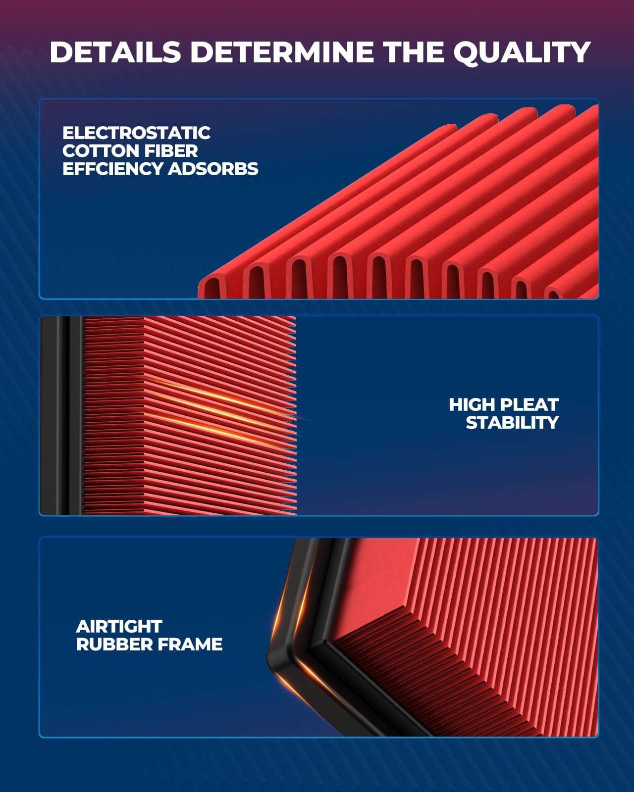 KAX Premium Engine Air Filter, CA11050 Replacement for Dodge Grand Caravan (2011-2020), Chrysler Town & Country (2011-2016), Volkswagen Routan (2011-2014), Ram C/V (2012-2015) 6
