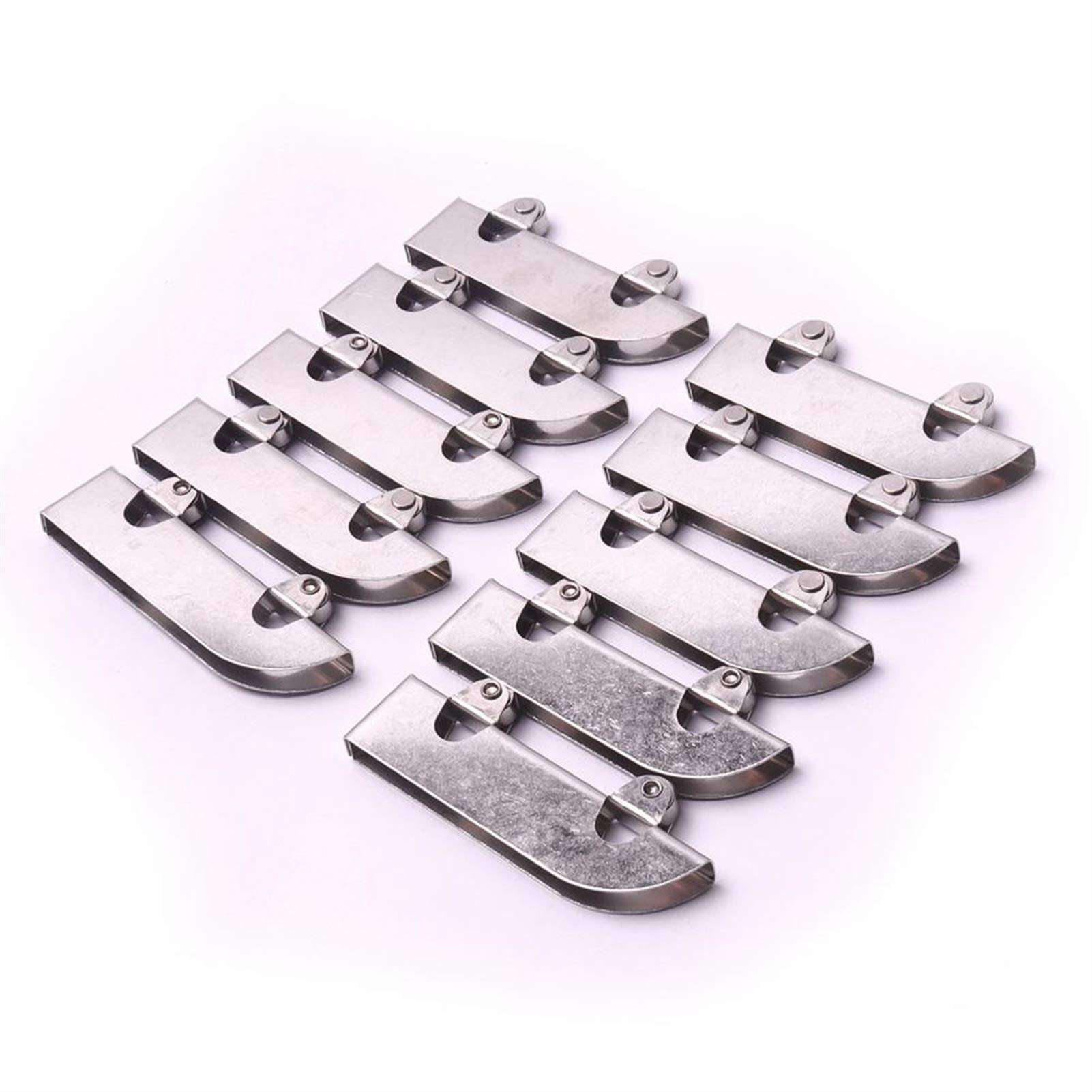 LJQSS Firm 10Pcs 60x23x6.5mm Glass Pulley Cabinet Sliding Door Roller Clamp Steel Wheel Pulley Mobile Counter Track Roller Accessories Durable 4