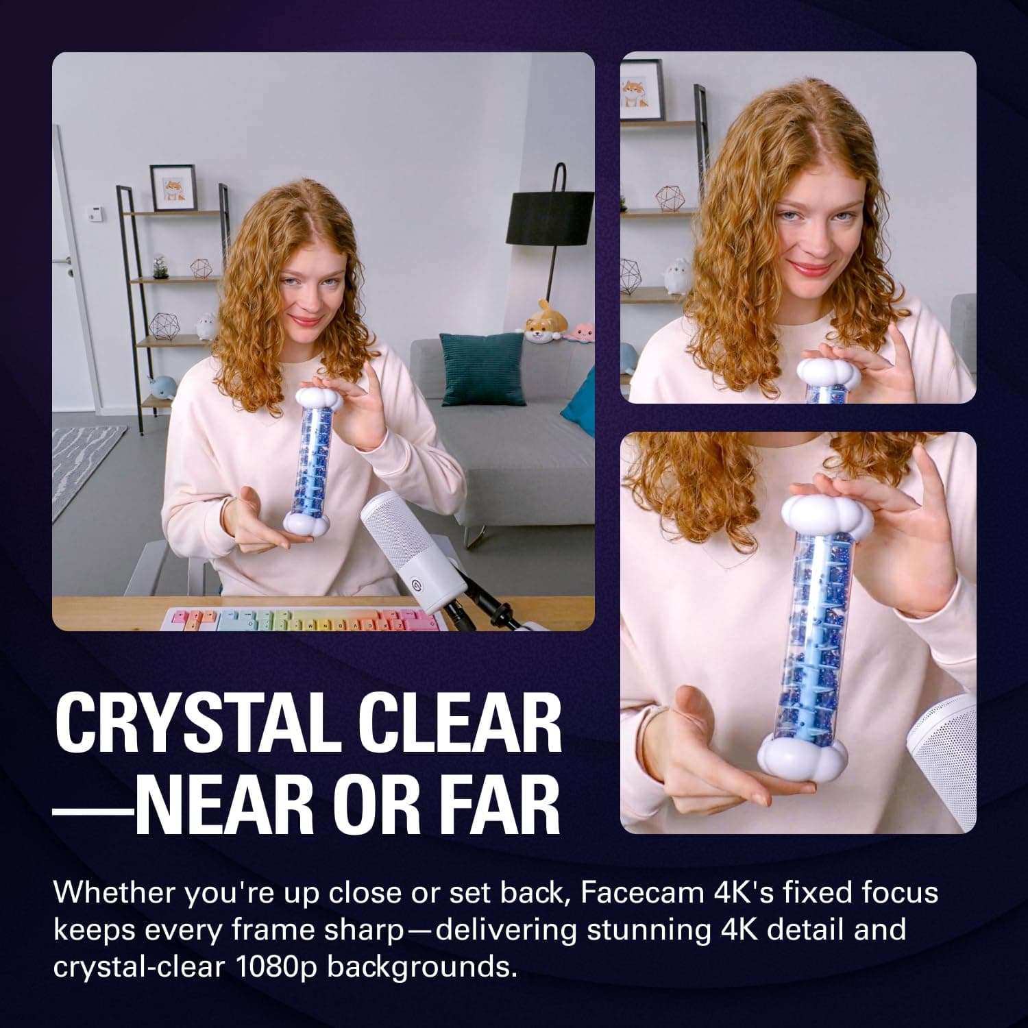 Elgato Facecam 4K - 4K60 Studio Webcam, DSLR-Like Control, Cinematic Effects, 49mm Lens Filters, HDR, Uncompressed Video, Optimized Focus Area | USB-C for PC & Mac 5