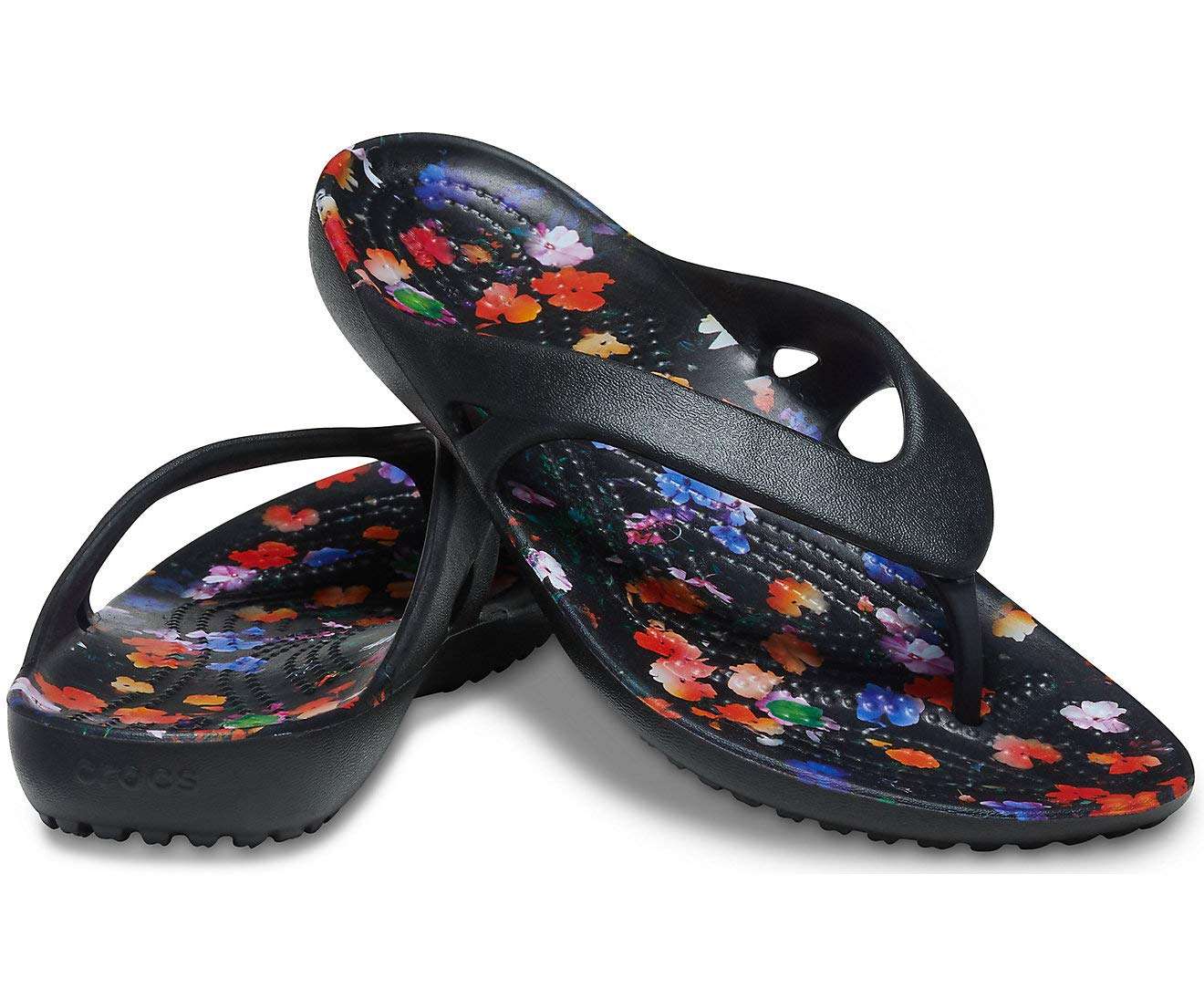 crocs Girls Black Flip-Flops-W5 (206866-001) 4