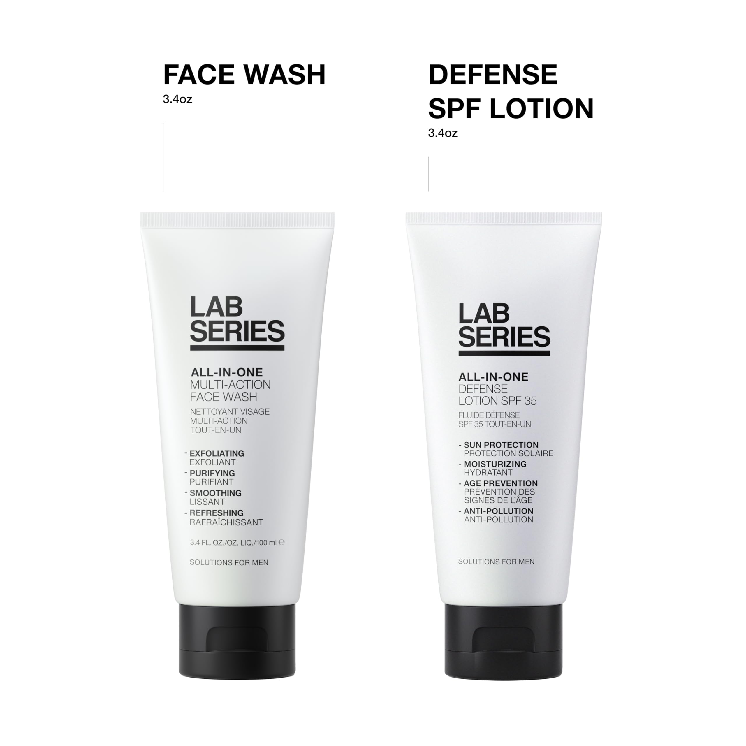 Lab Series Men's Daily Skincare Set - All-In-One Duo – Face Wash 3.4 Fl Oz & Face Moisturizer with SPF 35 3.4 Fl Oz​ 6