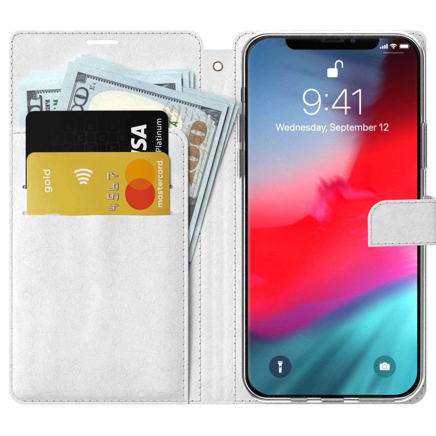 Mertak Wallet Case Compatible with iPhone 14 Pro Max 13 Mini 12 11 SE Xr Xs 8 Plus 7 6s Funny Slim Quote I Direct My Own Life Cute Lightweight Pug Folio Card Holder Magnetic Flip Protective Dog 6