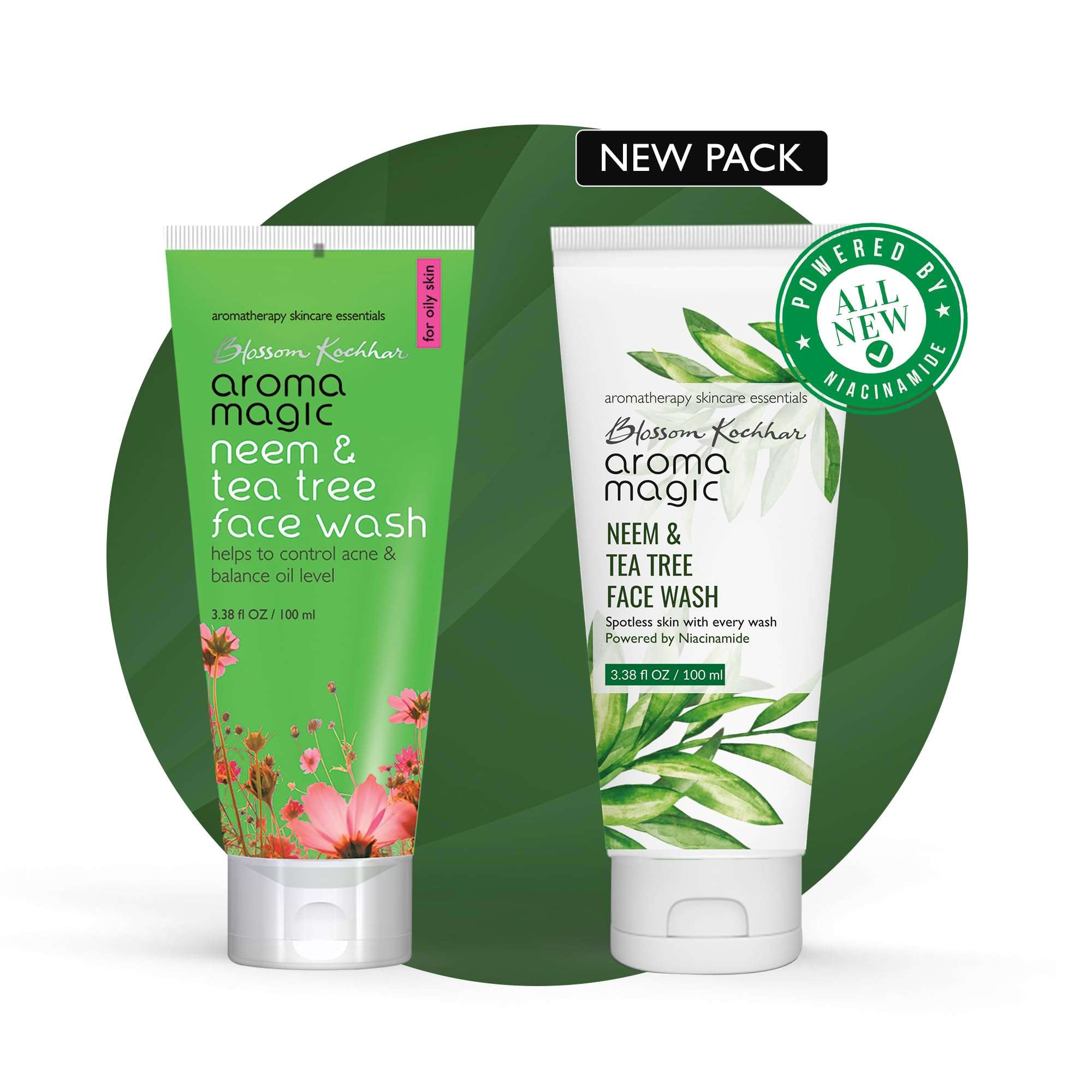 Aroma Magic Cucumber Sun Screen Lotion, SPF 30, 100ml and Aroma Magic Neem And Tea Tree Face Wash, 100ml 5