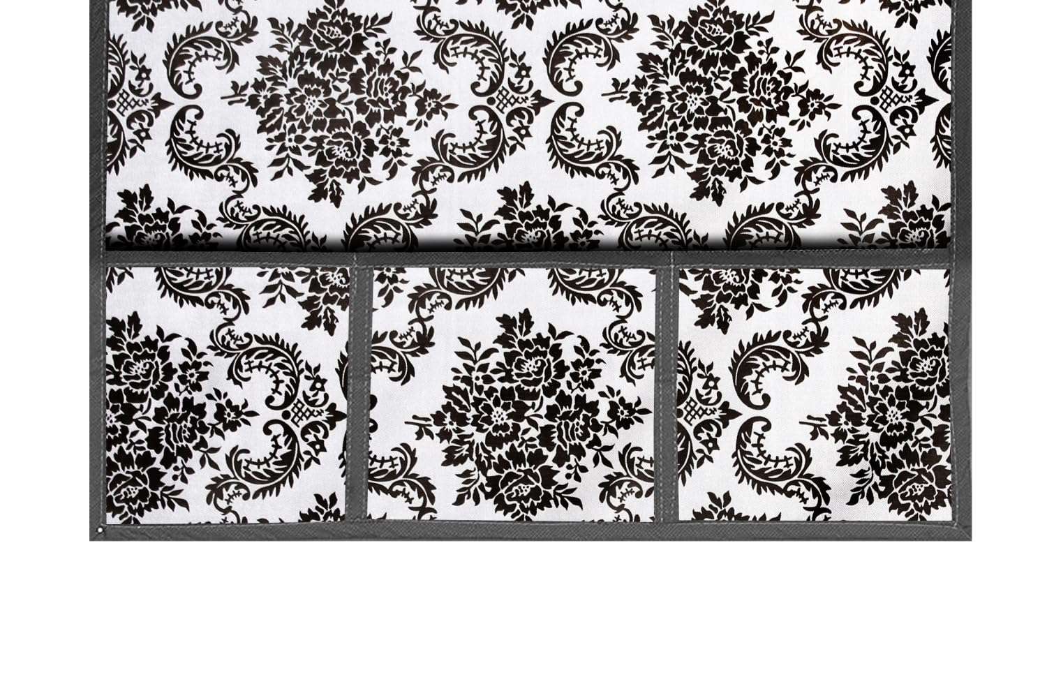 The Furnishing Tree Fridge Top Cover Compatible for Whirlpool 215 VMPRO, 192 LTR WxL 65x111 in CM Damask Pattern offwhite 5