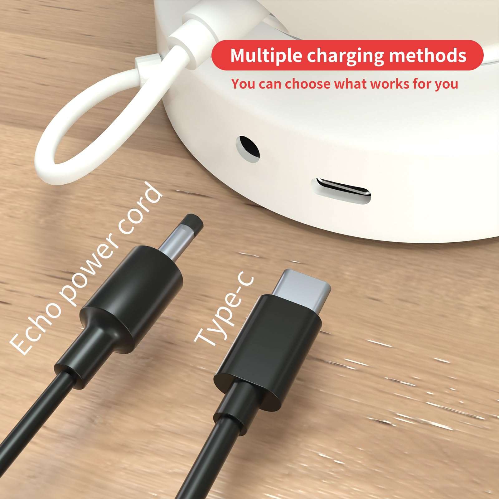 Liboer Echo Pop Battery Base Portable Charging Base for Echo Pop and Xiaodu Speaker, Echo Pop Battery Base with Protective Case (White) 6