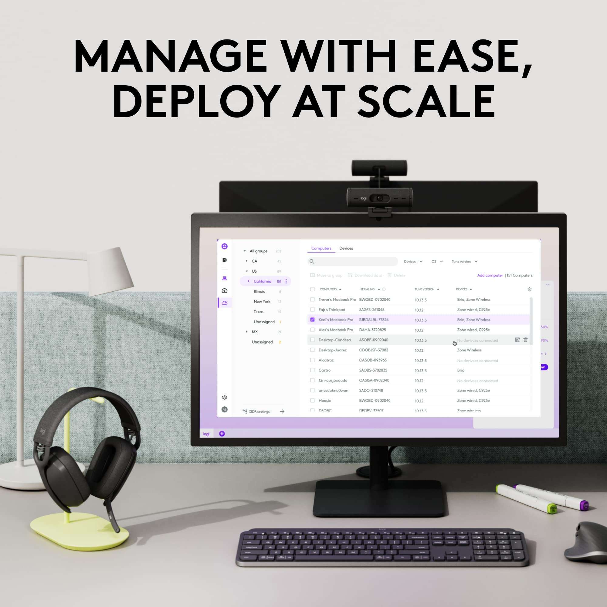 Logitech Zone Vibe Wireless Bluetooth Headphones with Noise Canceling Microphone, USB-A, USB-C, for Microsoft Teams, Mac/PC, Black 4