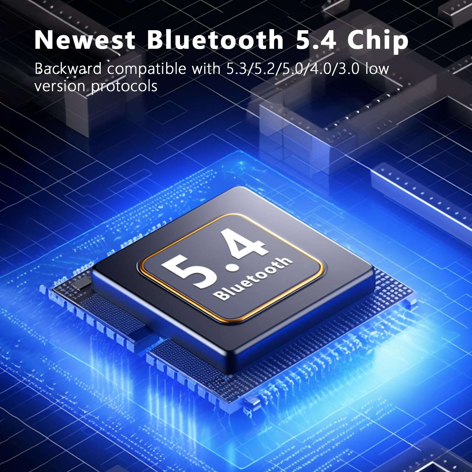 iDIGMALL USB Bluetooth Adapter for PC, USB Bluetooth V5.4 Transmitter for Audio, Plug & Play, Supports MacOS Windows for Computer Desktop Laptop, Pair w/Bluetooth Headphones Speaker, Only for Audio 3