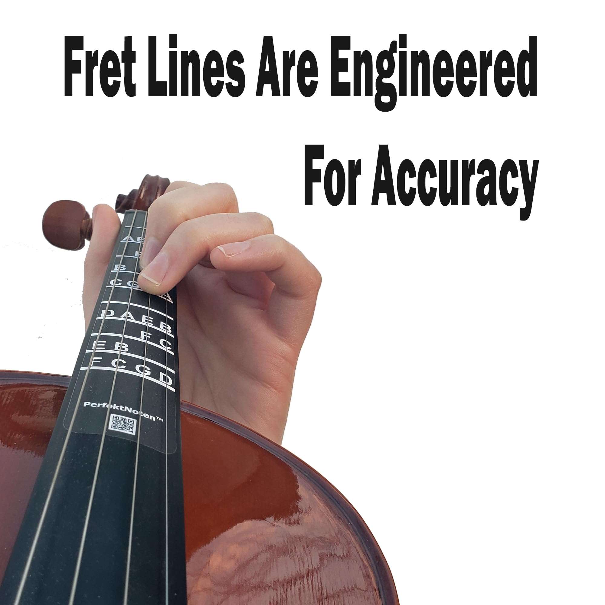 PerfektNoten Non-Residue Finger Guide Label and Note Chart for Violin (4/4) 5