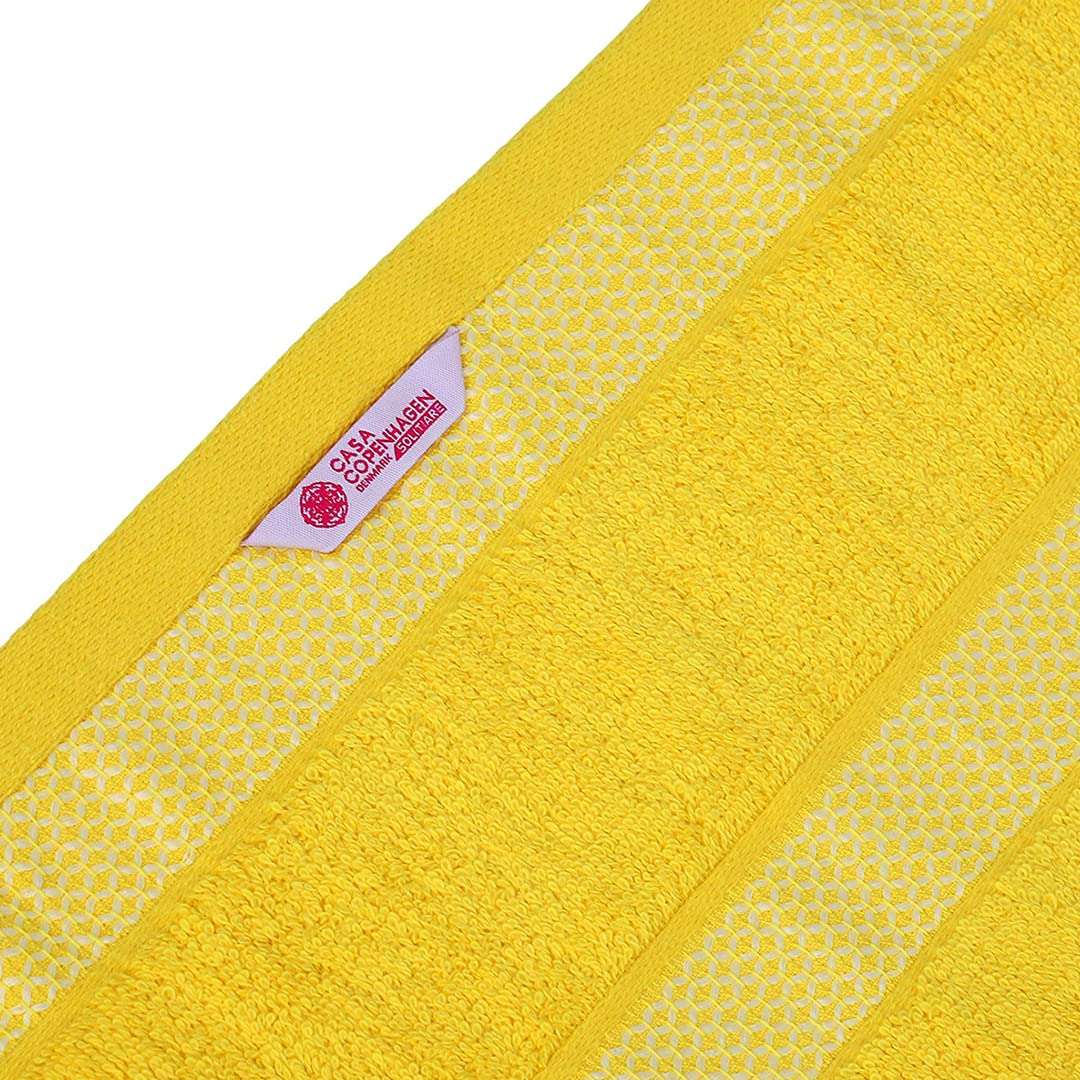 Casa Copenhagen - Egyptian Cotton Solitiare 1 Pcs Large Bath Towel (75 X 150cm) Colour : Butter Yellow 3