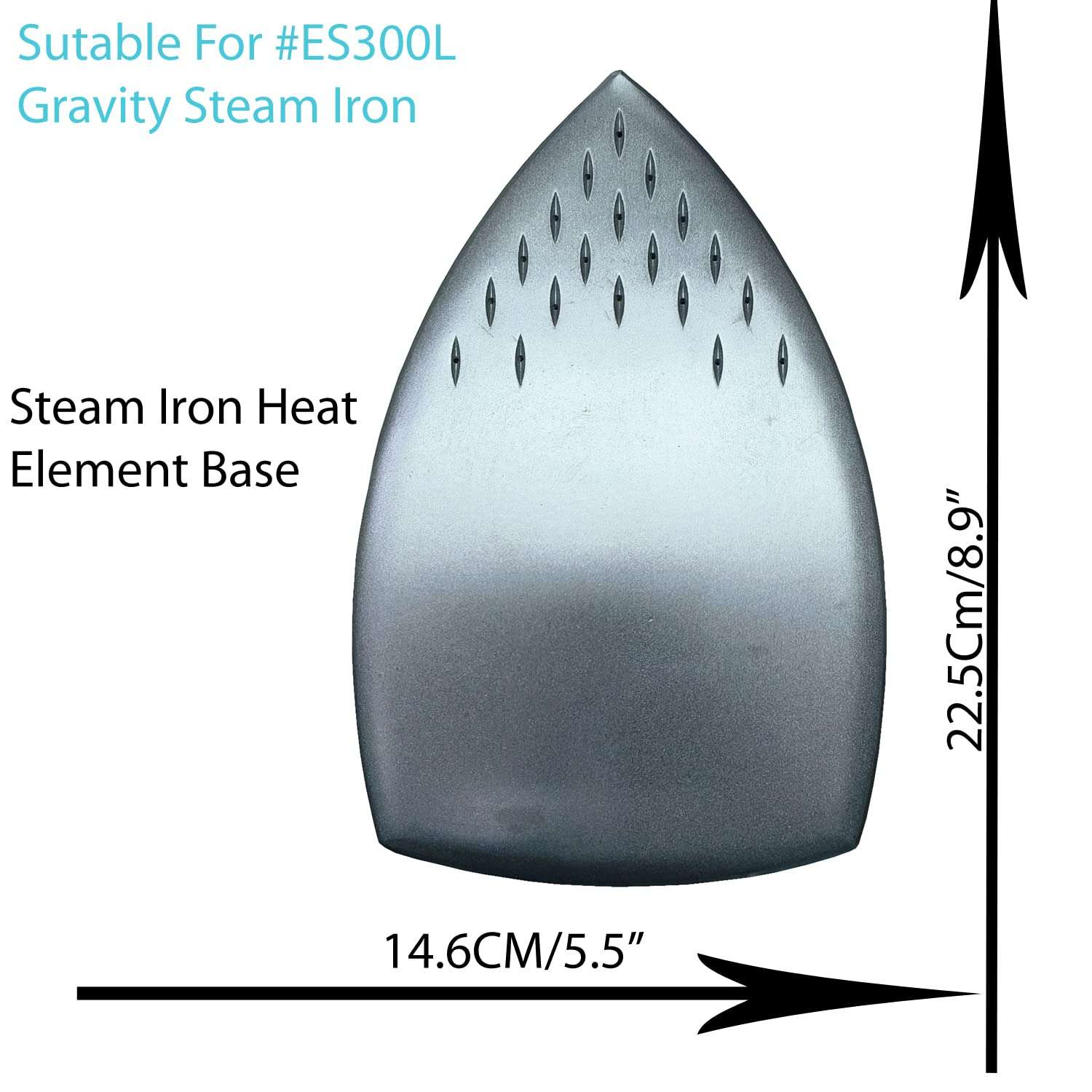 Jasol Silver Star Steam Iron Heating Base Element for Es300/Es300L Steam Iron (Part Number-A) All Type of Gravity Steam Iron Box Base, Set 3