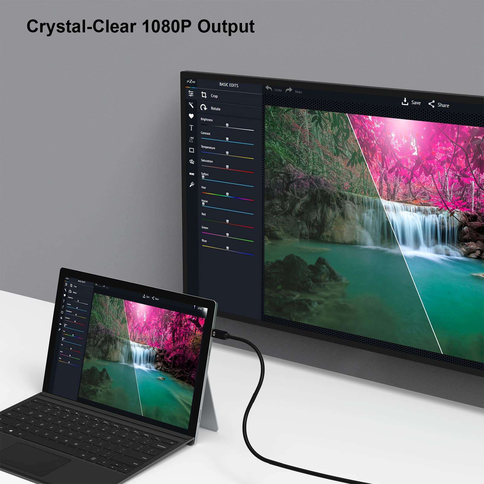 BENFEI Mini Displayport to DVI Cable, Mini DP to DVI 1.83M Cable Male to Male Gold-Plated Cord for MacBook, iMac(LG51) Surface Pro and Laptop 4