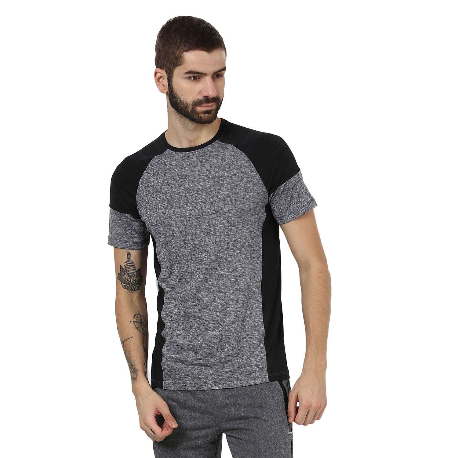 ROCK.IT Men's Printed Regular Fit T-Shirt (2180100357-2_Black M) 1