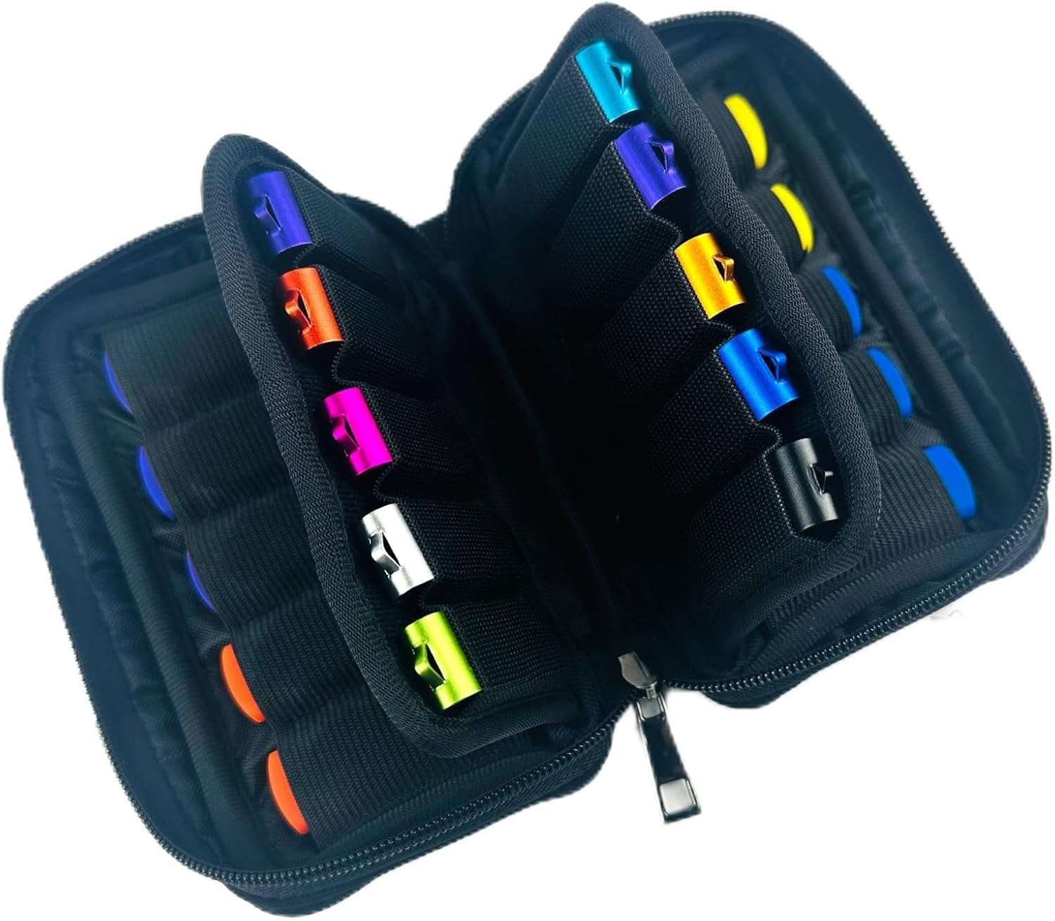 Bundle of USB Case of 20 Slots and 10 Pack 16GB Blue USB Flash Drives USB Holders to Organize 10 Thumb Drives 16 GB 3