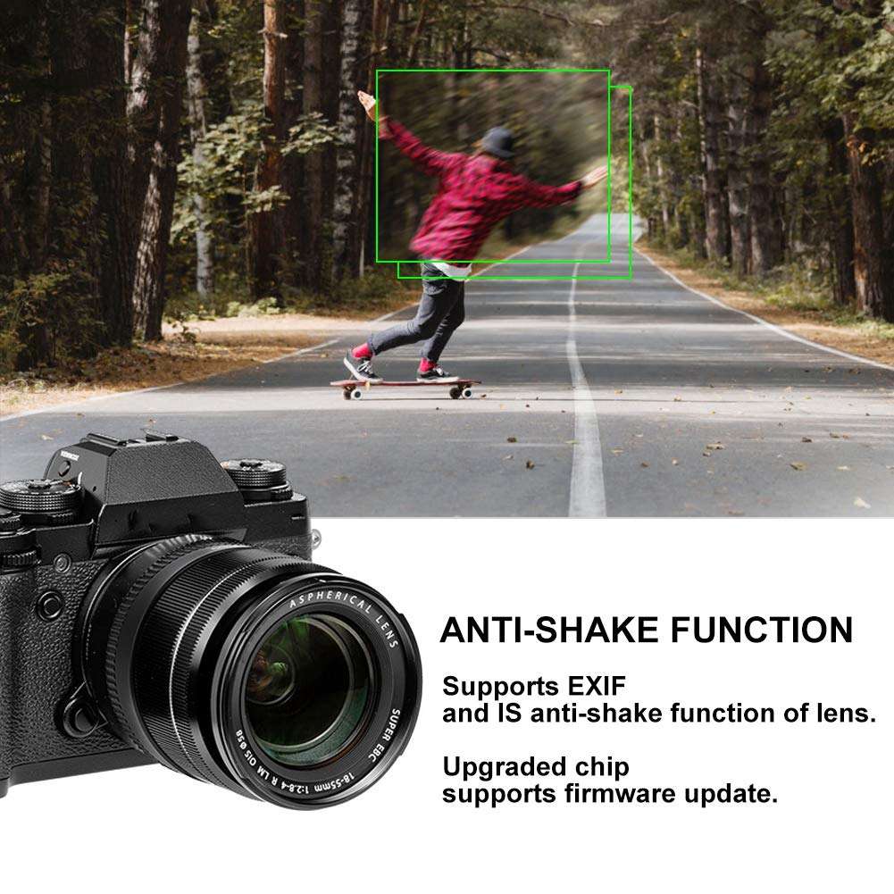 Auto Lens Adapter, Fringer EFFX2 Pro II Auto Focus Lens Adapter for Canon EF/EFS Lens to for Fuji Camera 4